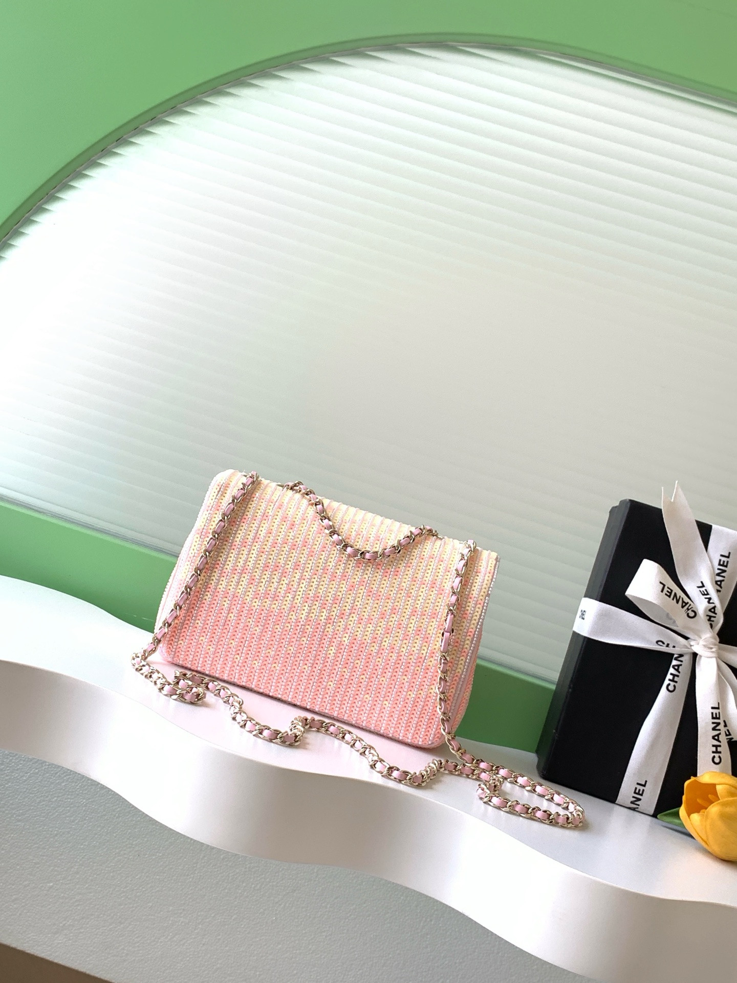 Ch*el flap bag 21x14x8cm