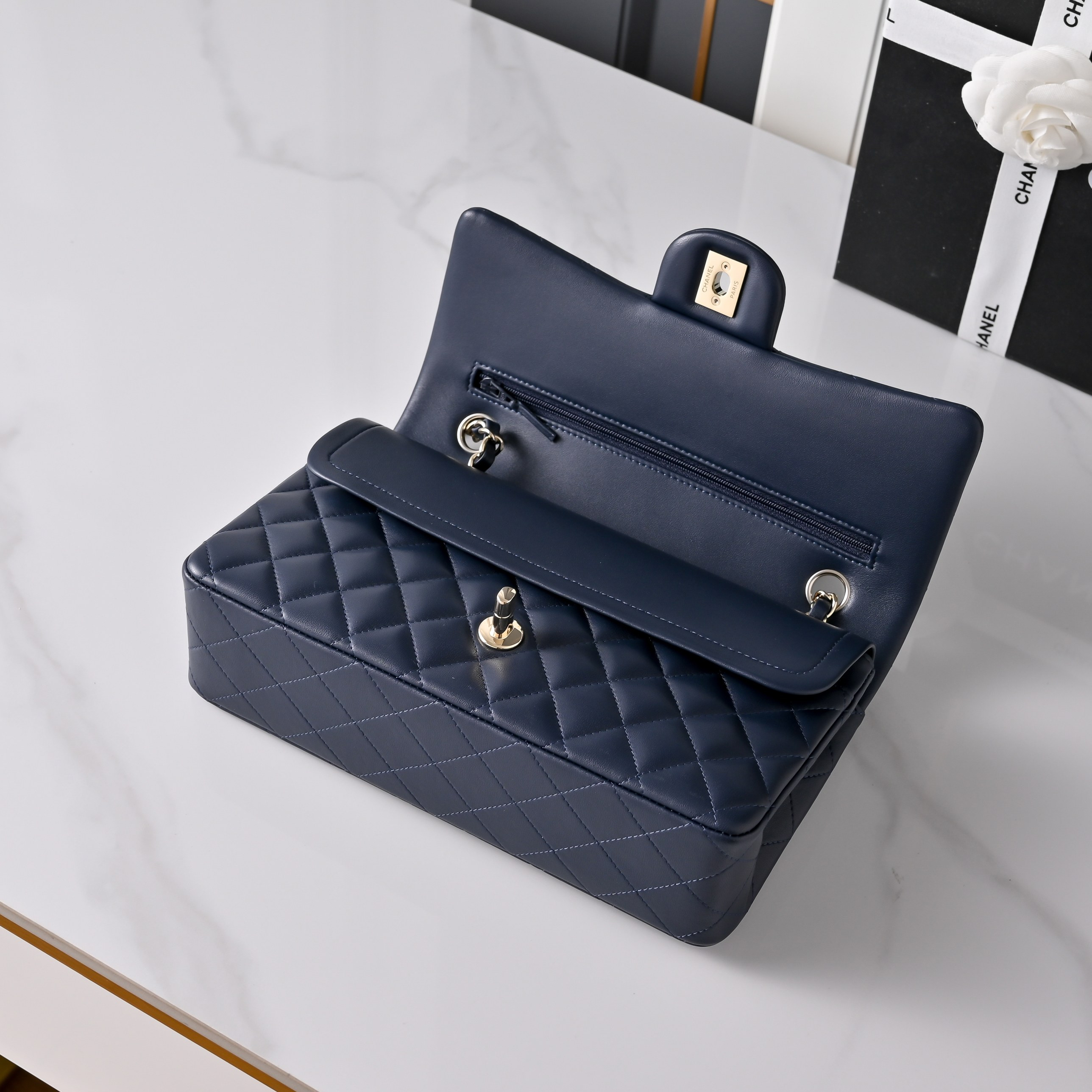 Ch*el classic flap handbag a01112 15.5x25.5x6cm