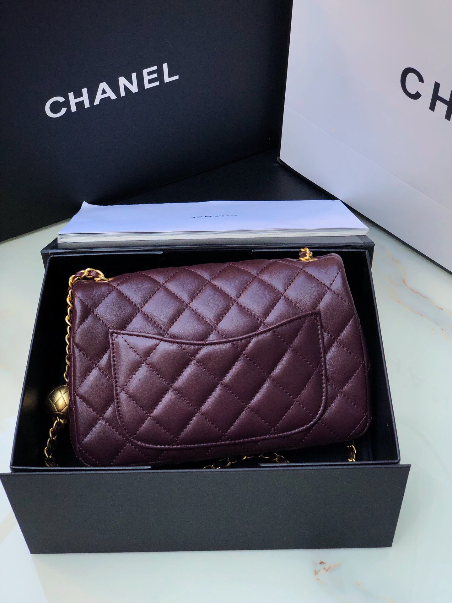 Ch*el flap bag as1787 20x13x6.5cm