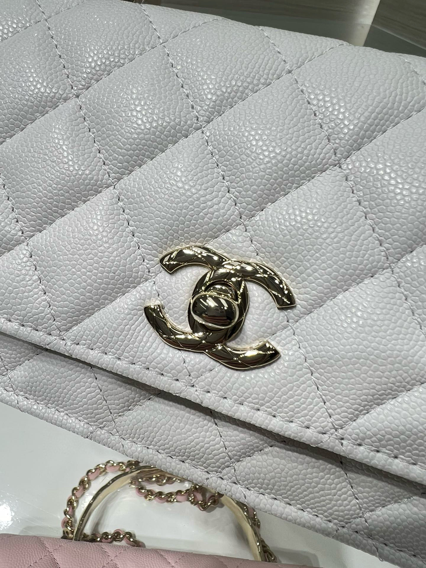 Ch*el clutch with chain ap4621 18.5x6x11cm