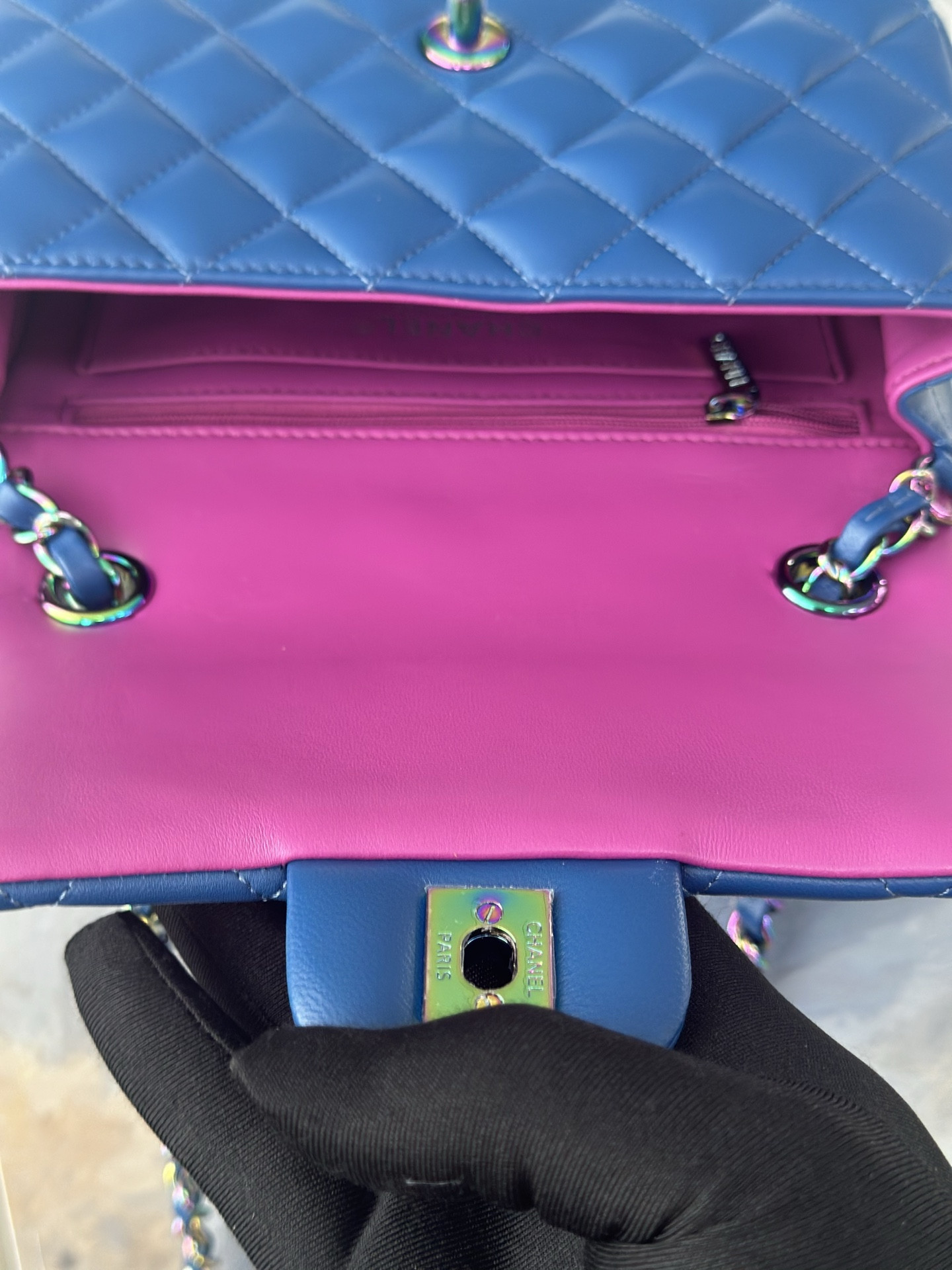Ch*el flap bag as1116 20x12x6cm