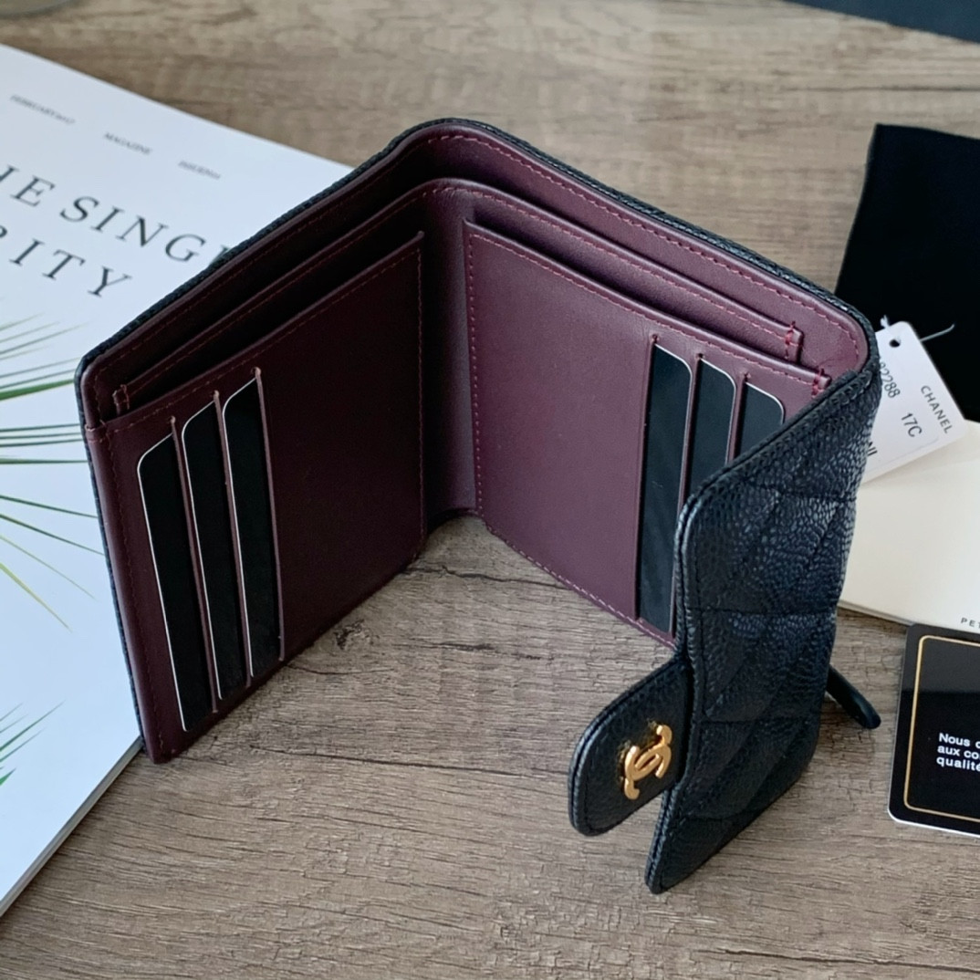 Ch*el wallet 10.5x11.5x3cm