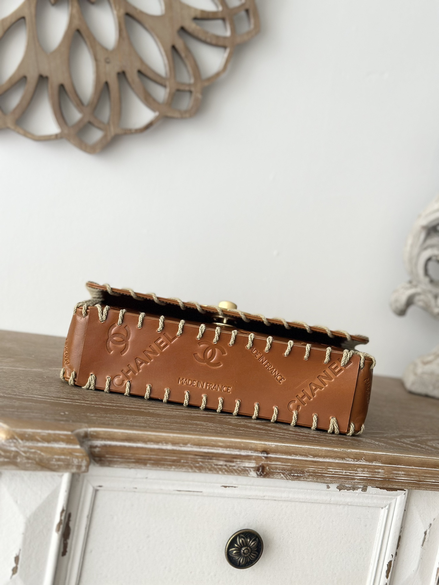 Ch*el flap bag 25x14x6cm