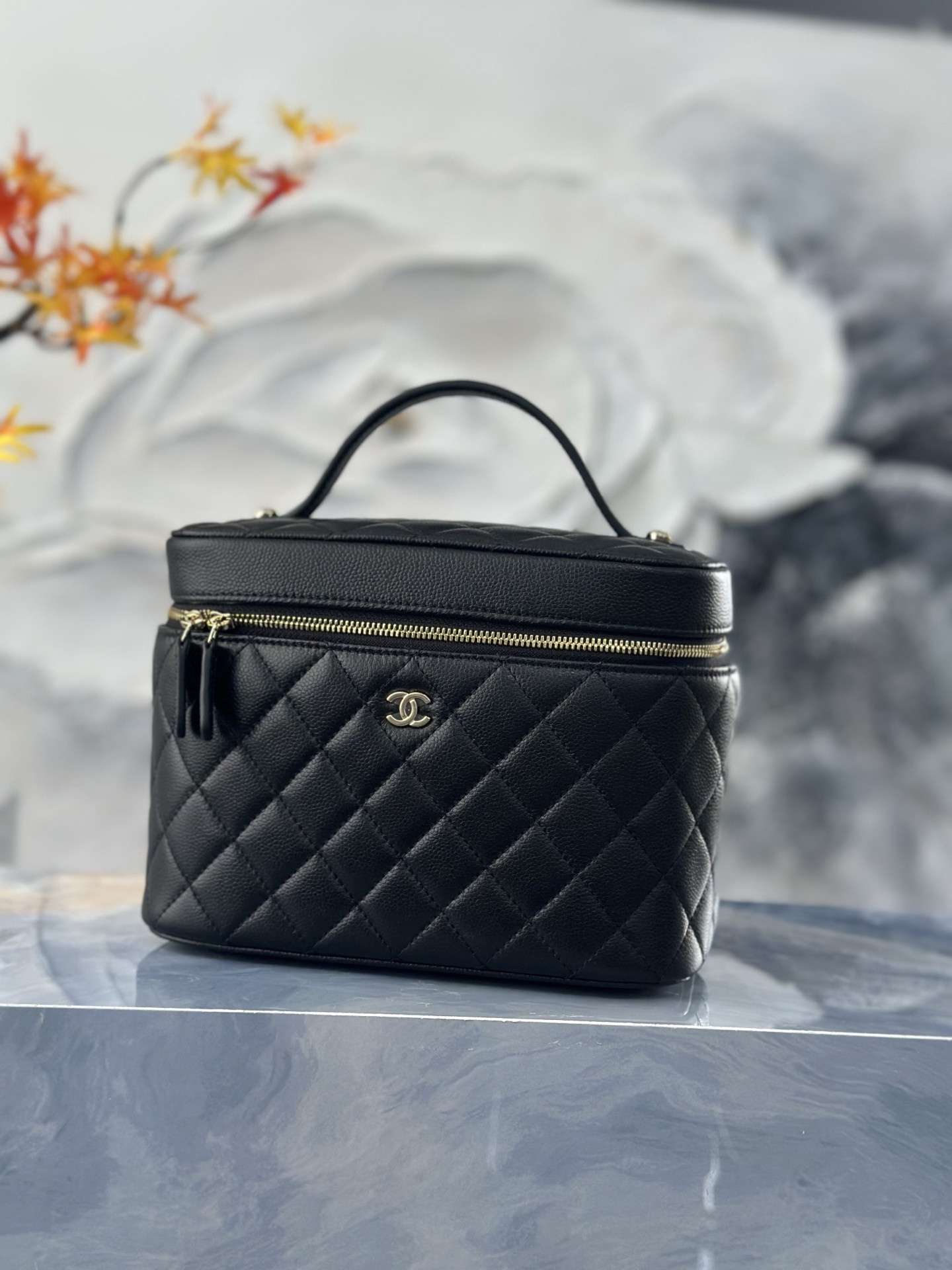 Ch*el vanity bag as2573 20x13x15cm
