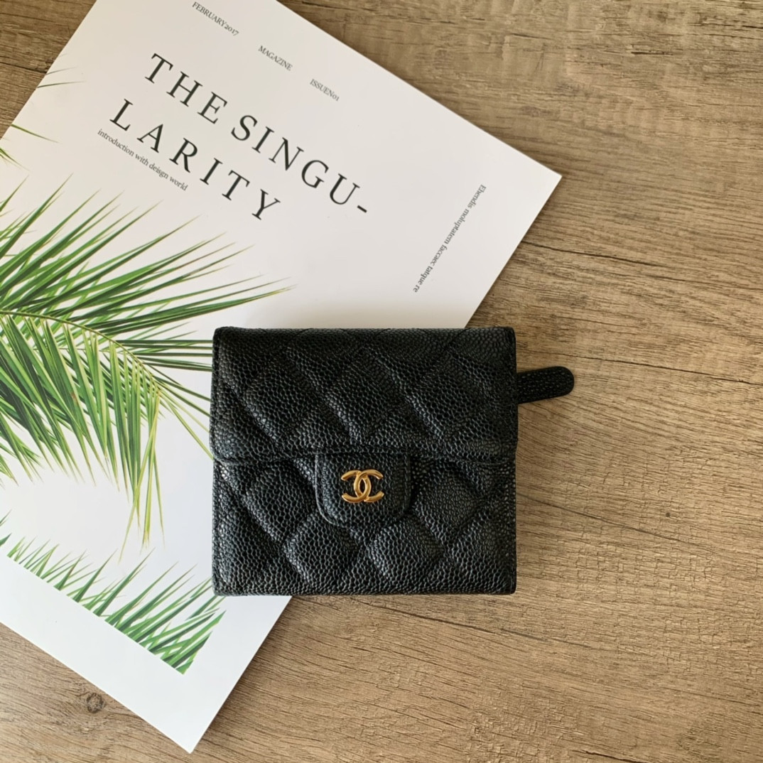 Ch*el wallet 10.5x11.5x3cm