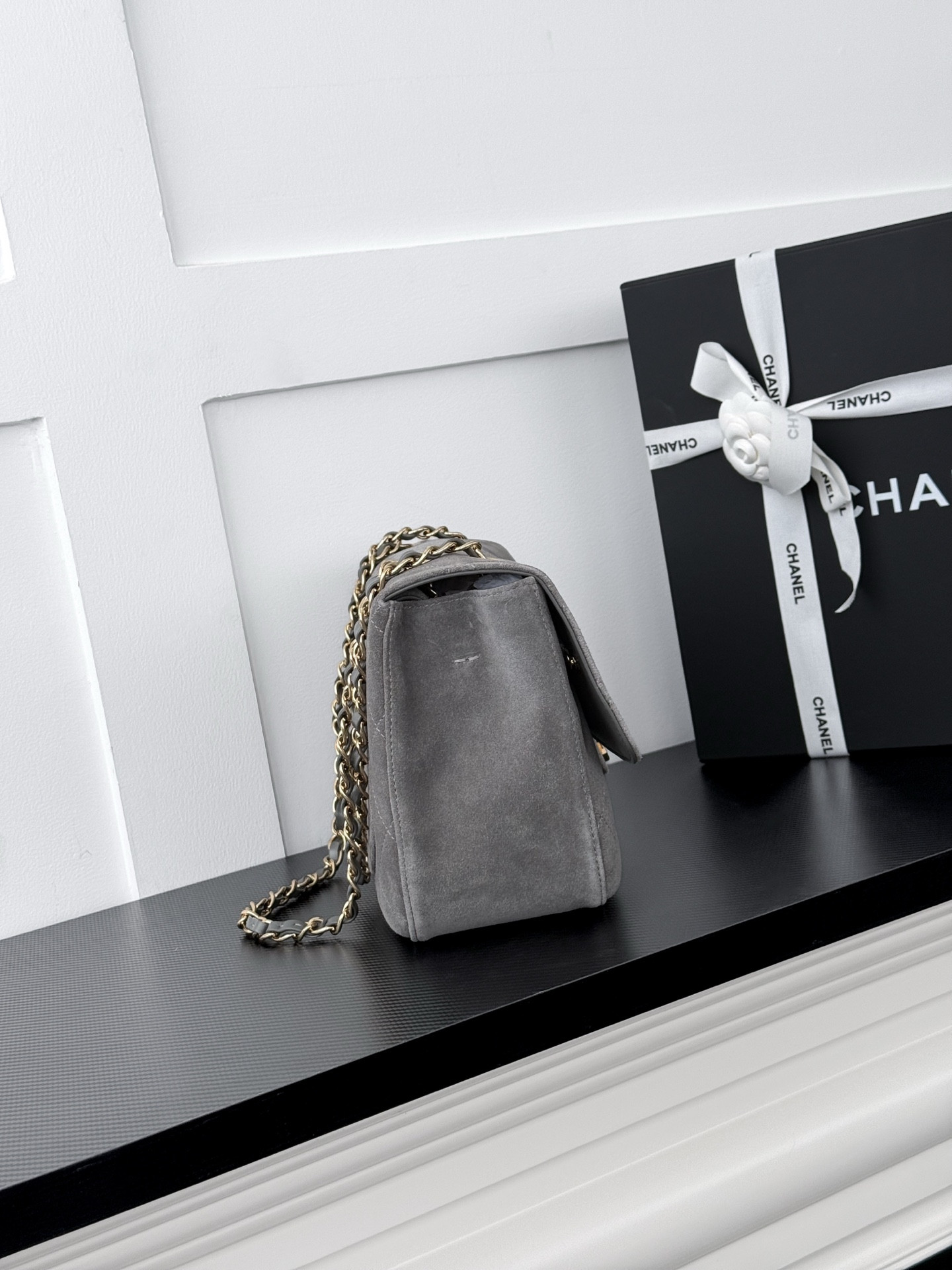 Ch*el flap bag as6627 19.5x32x10cm