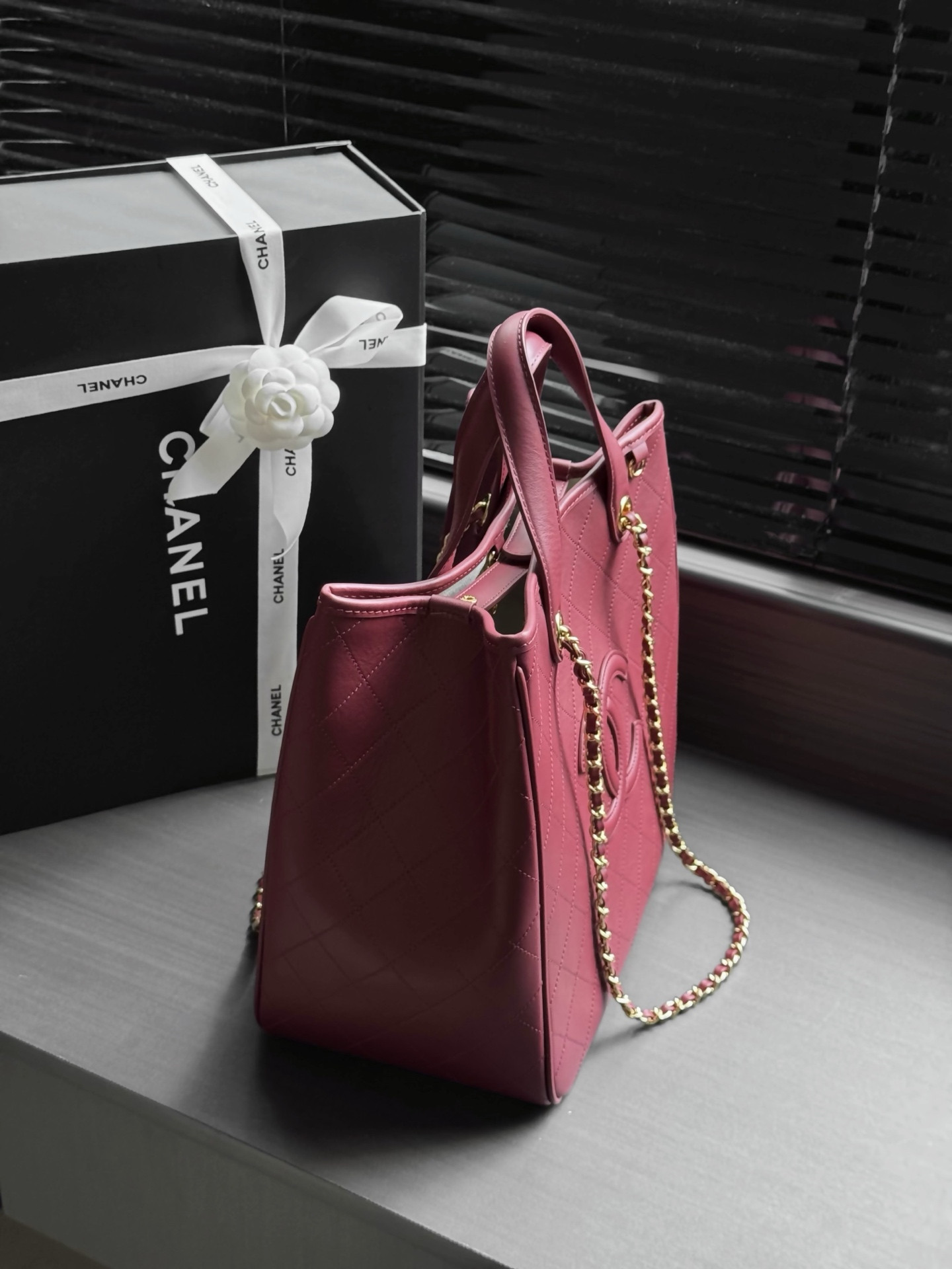 Ch*el shopping bag as6200 30x29.5x17cm