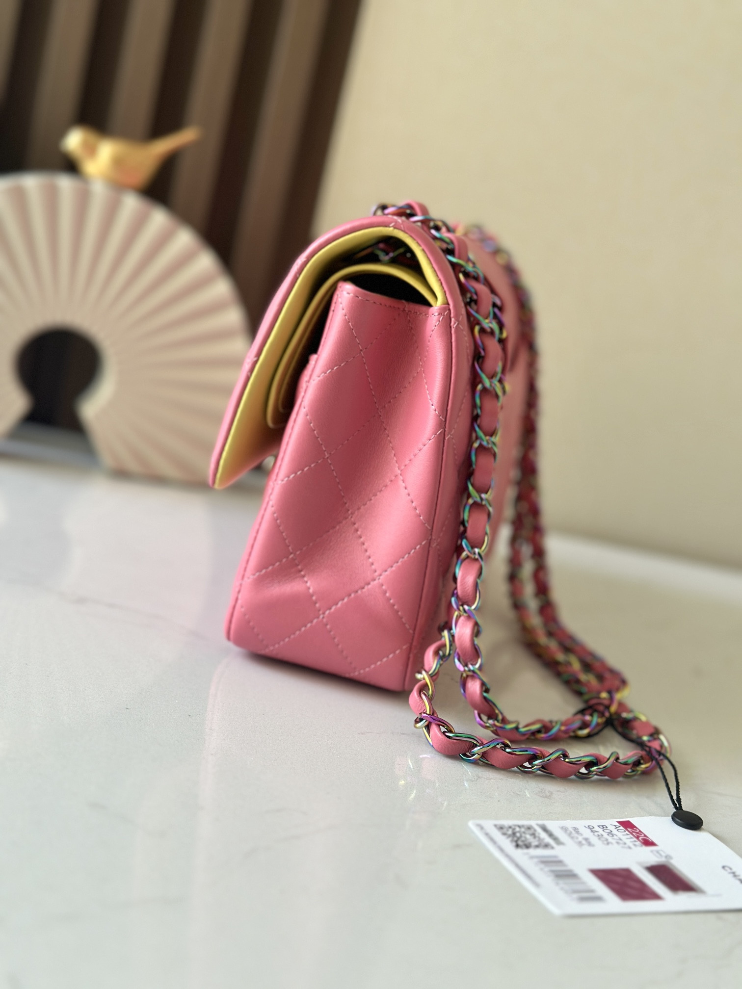 Ch*el classic flap handbag cf 25.5x15x6cm