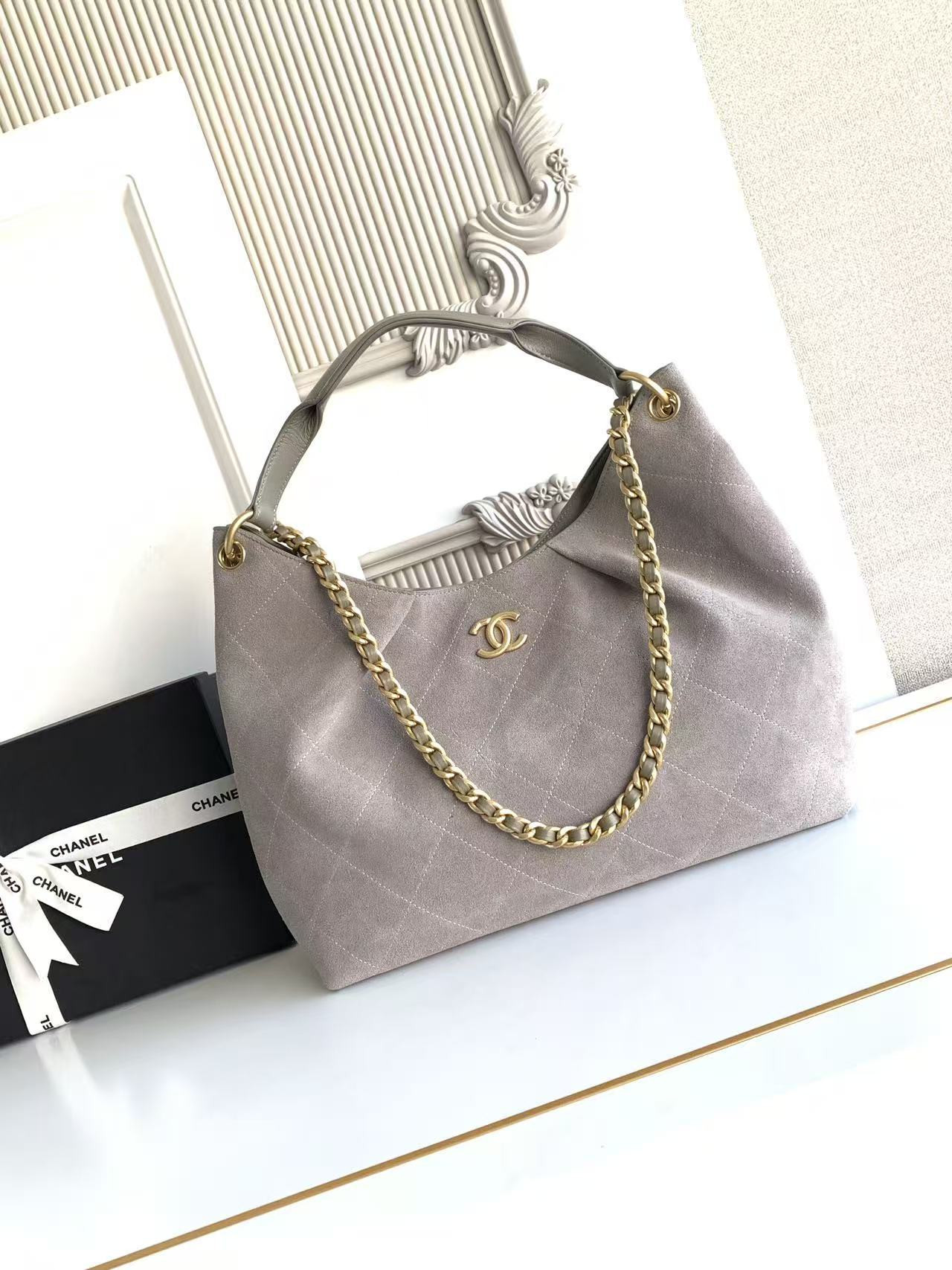 Ch*el hobo bag as5978 29x35x13cm