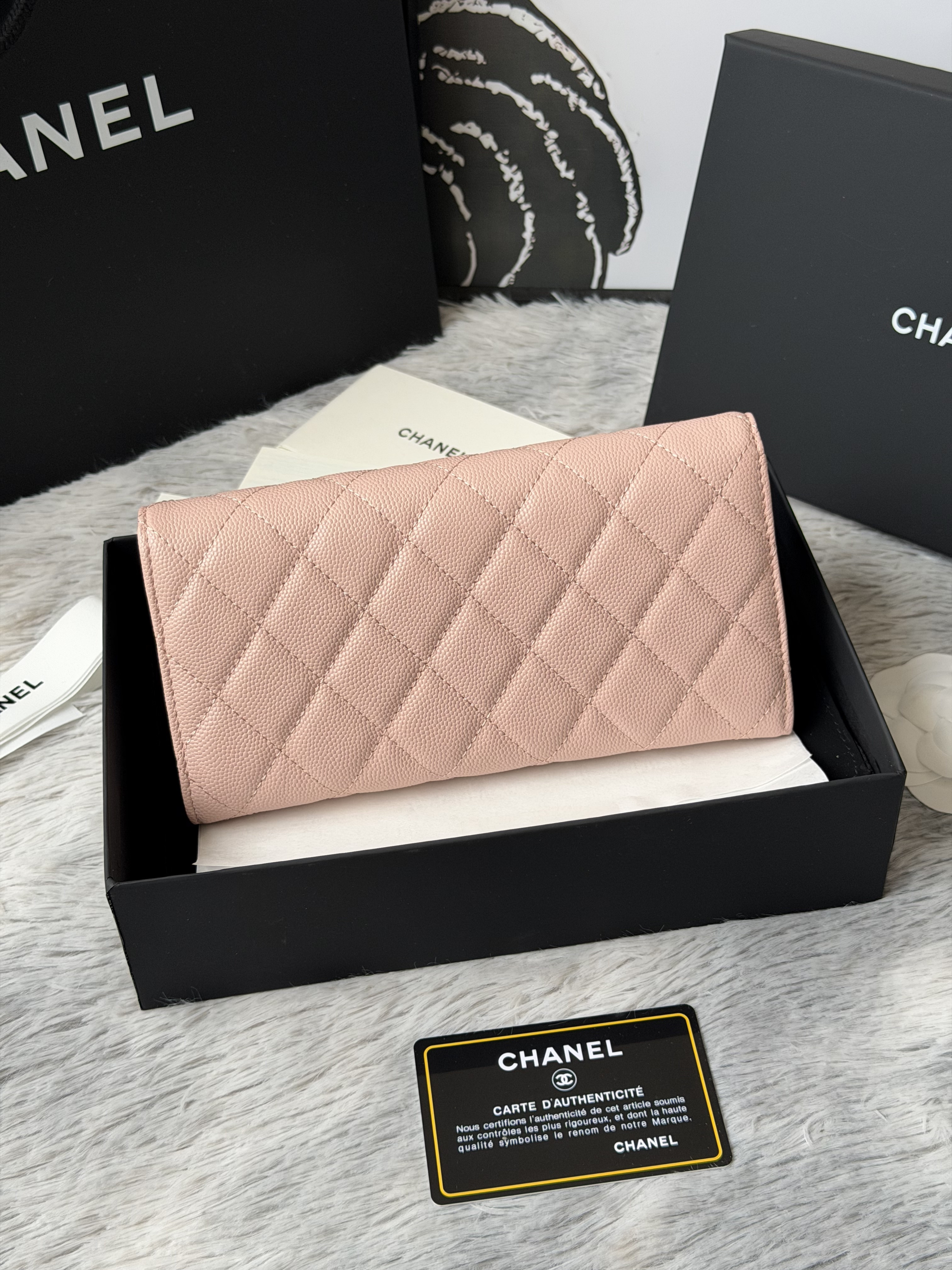 Ch*el wallet 80758 10x19x3cm