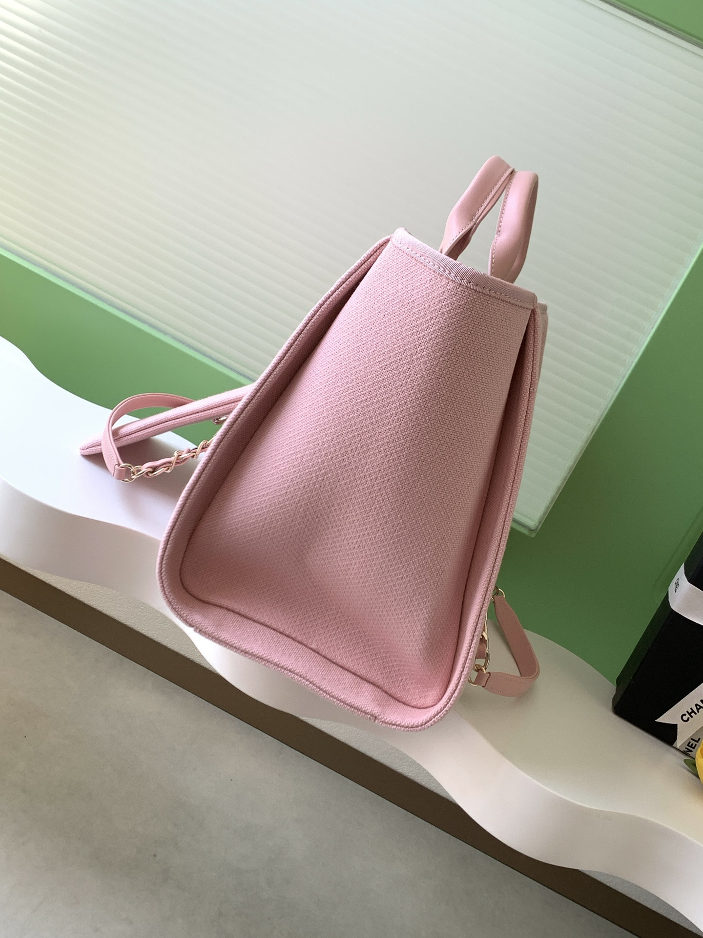 Ch*el deauville tote shopping bag 38x13x22cm