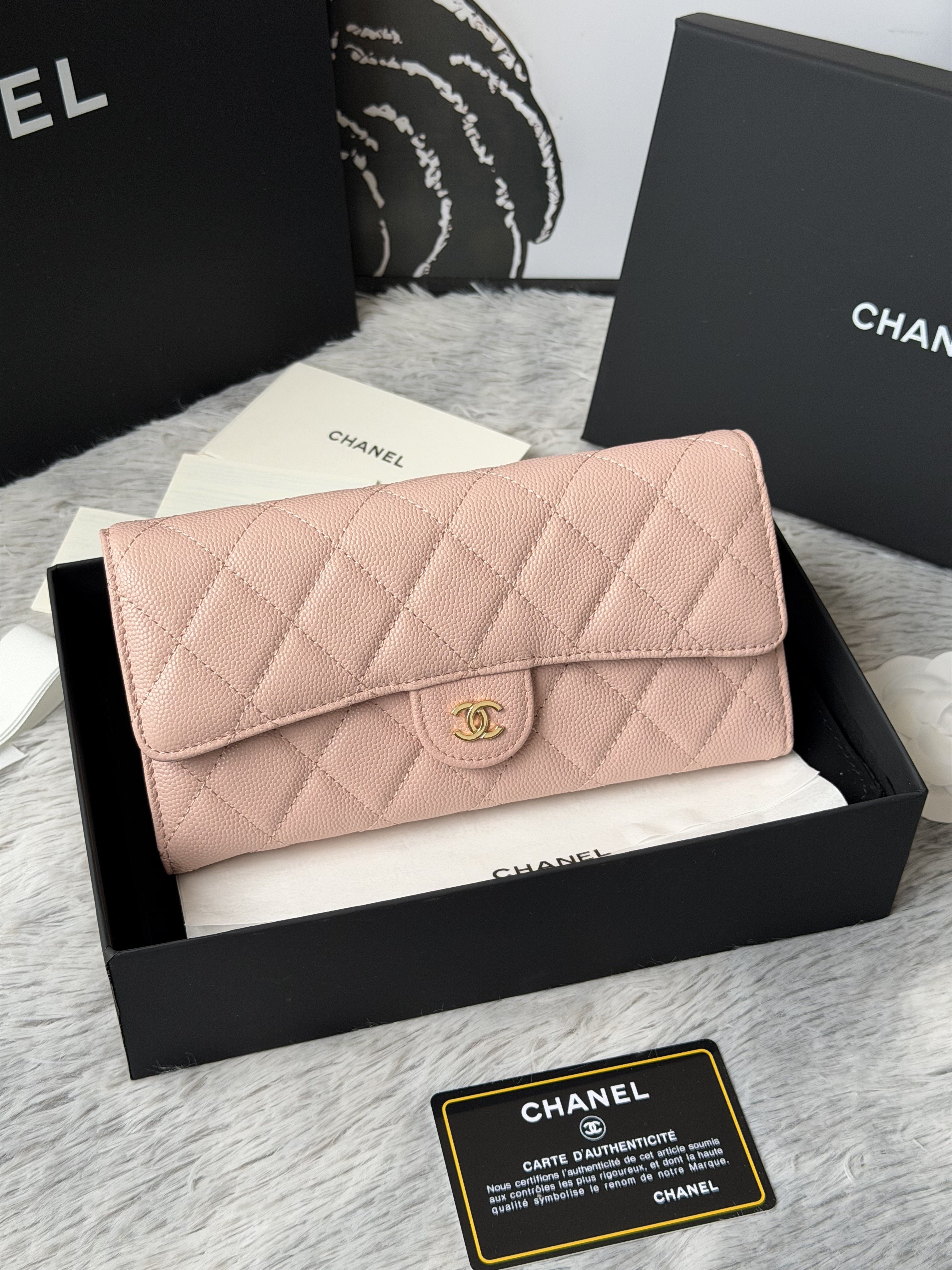 Ch*el wallet 80758 10x19x3cm