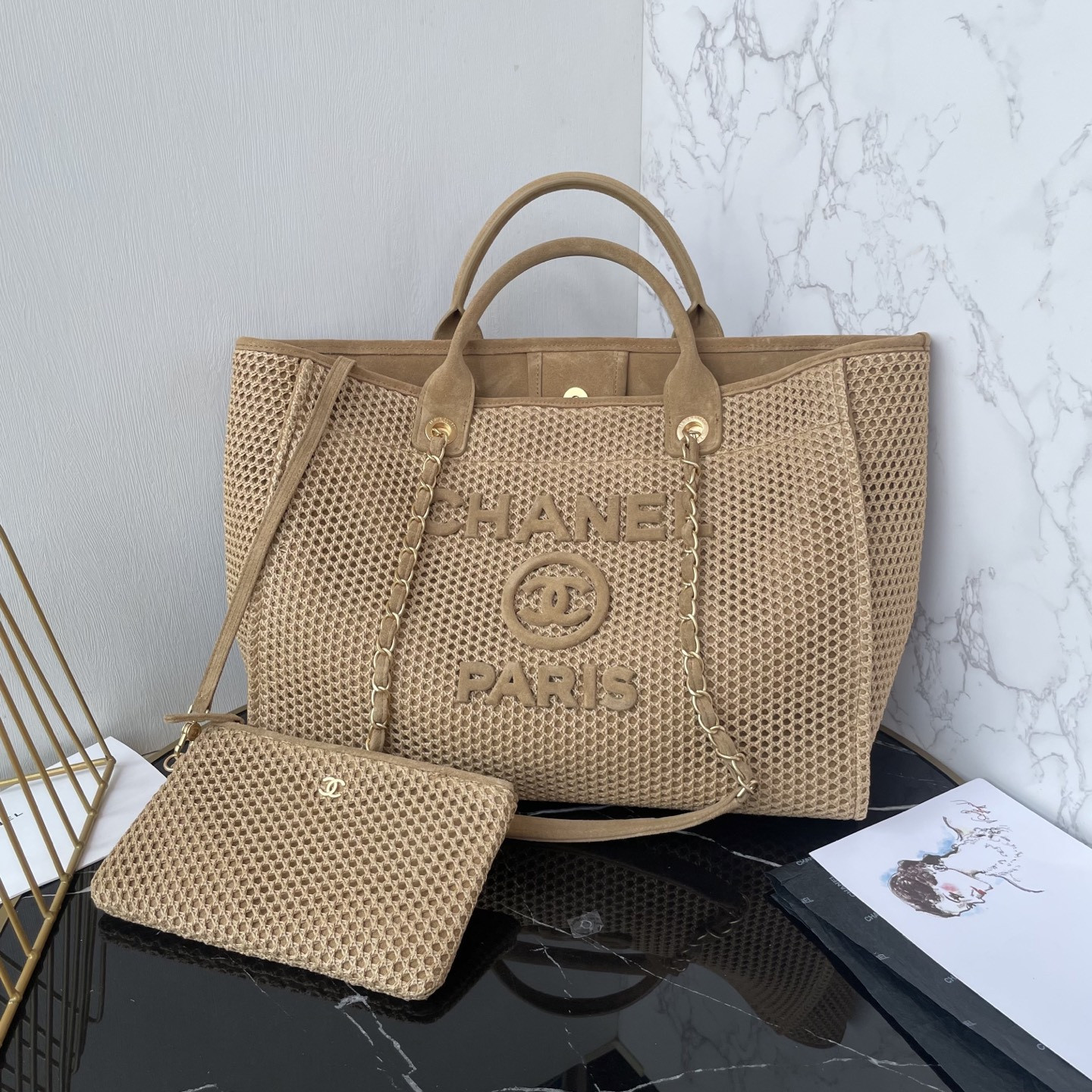 Ch*el shopping bag 38x30x22cm
