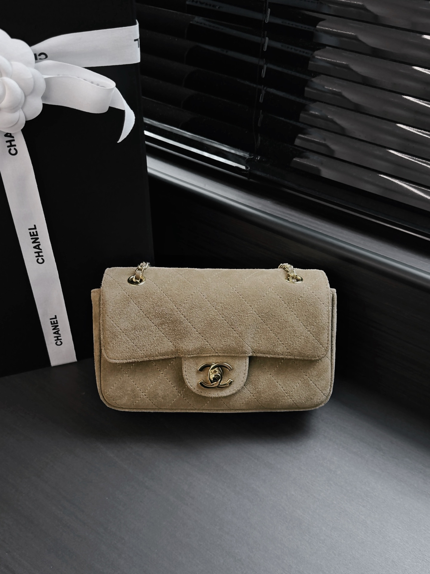 Ch*el mini flap bag as6626 12x20x6cm