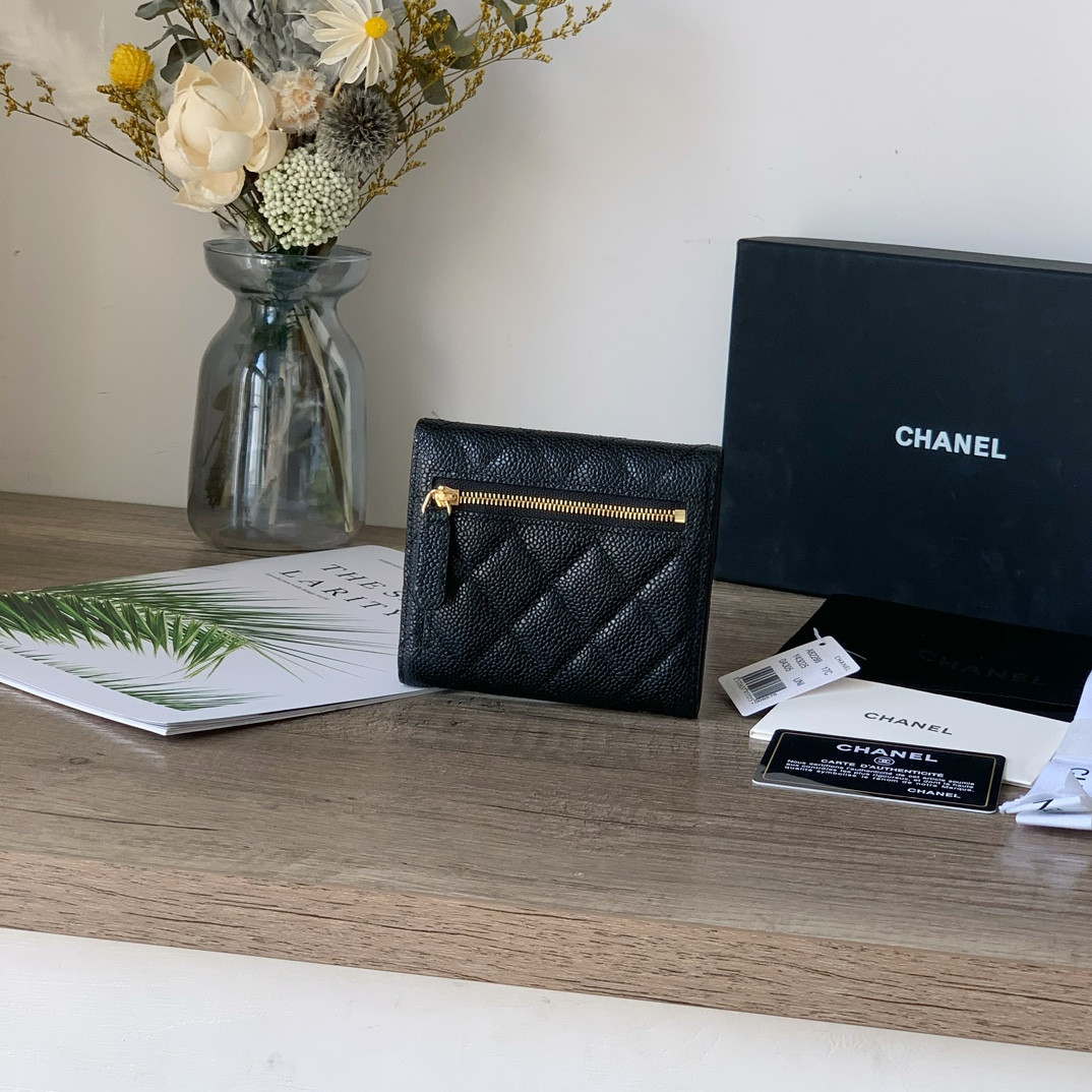 Ch*el wallet 10.5x11.5x3cm