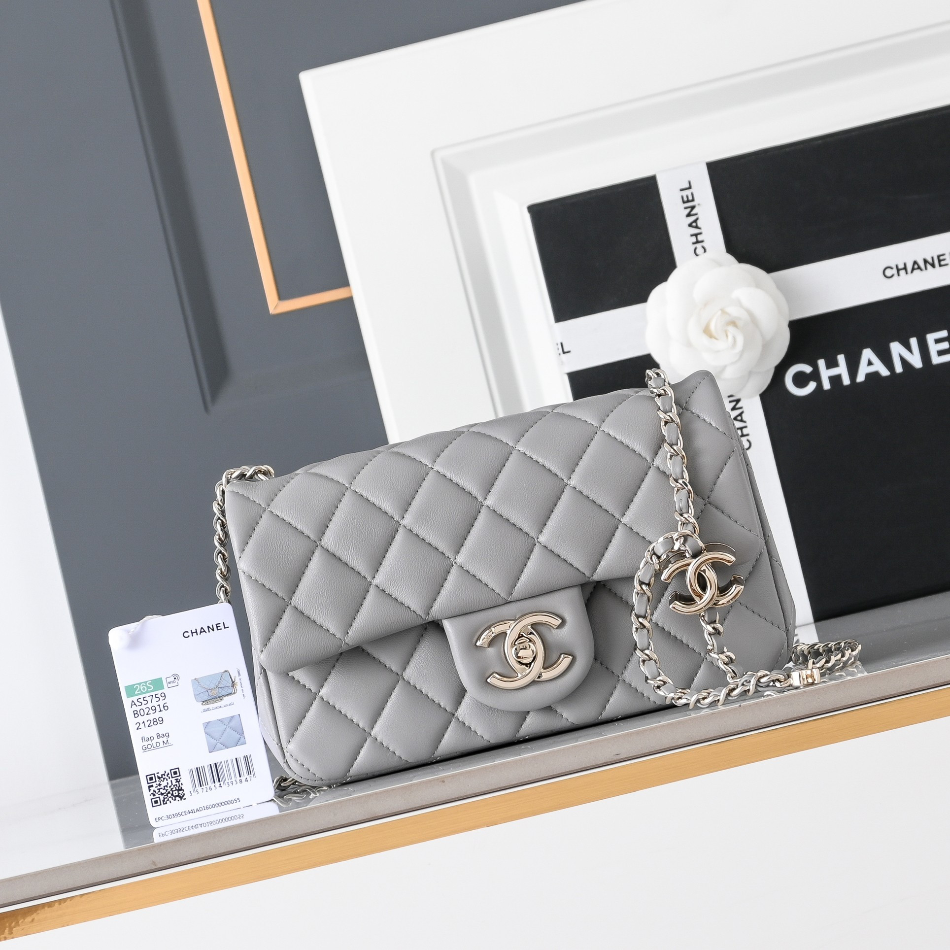Ch*el classic flap handbag cf as5759 20x13x7cm