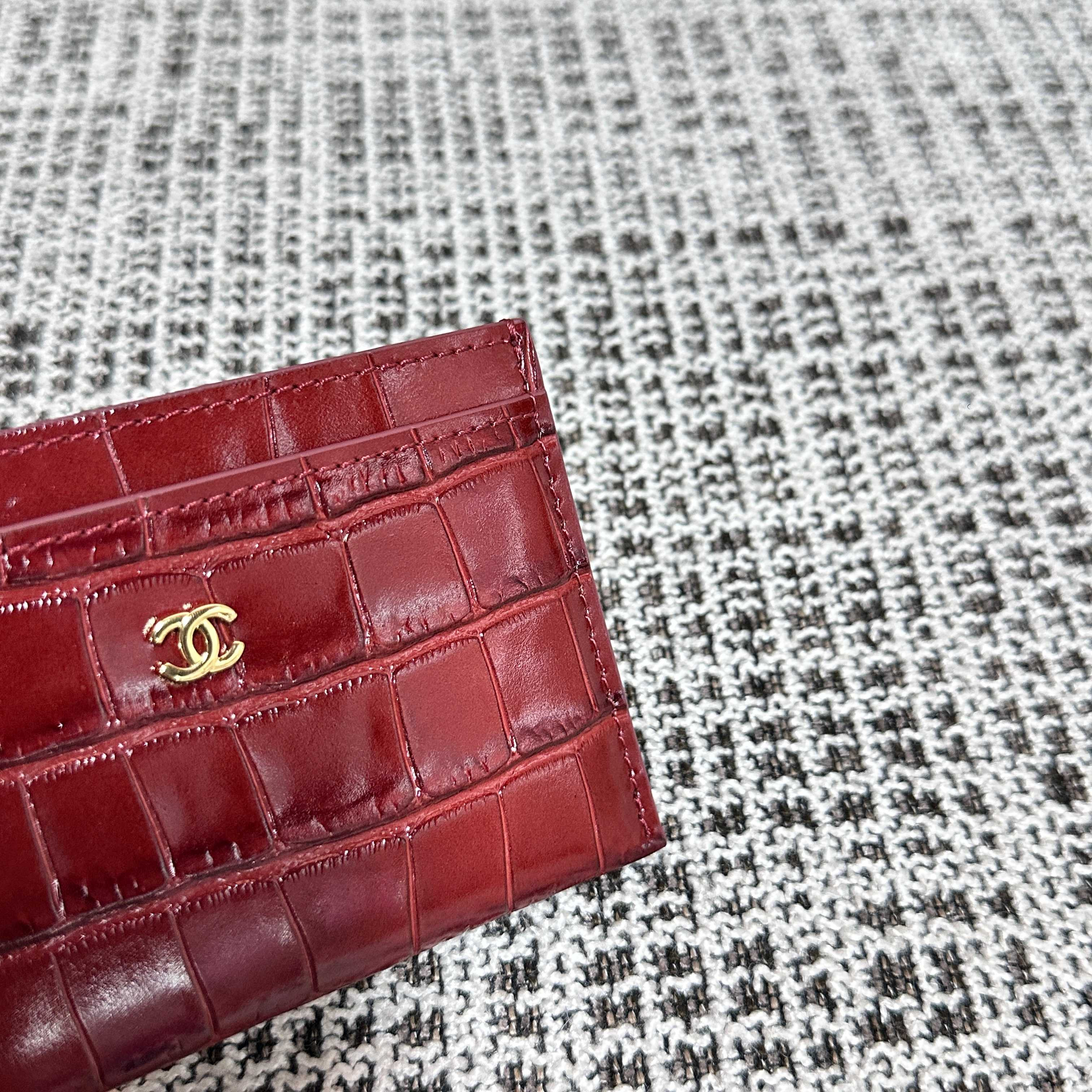 Ch*el card case ap5397 11.5x7.5x0.5cm