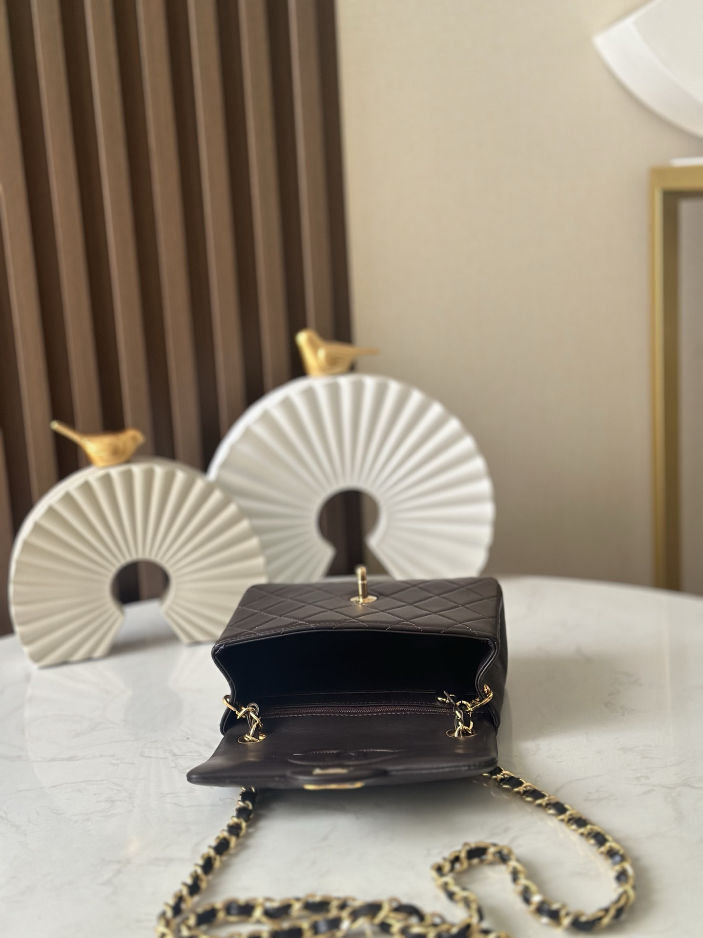 Ch*el mini square flap bag 17.5cm