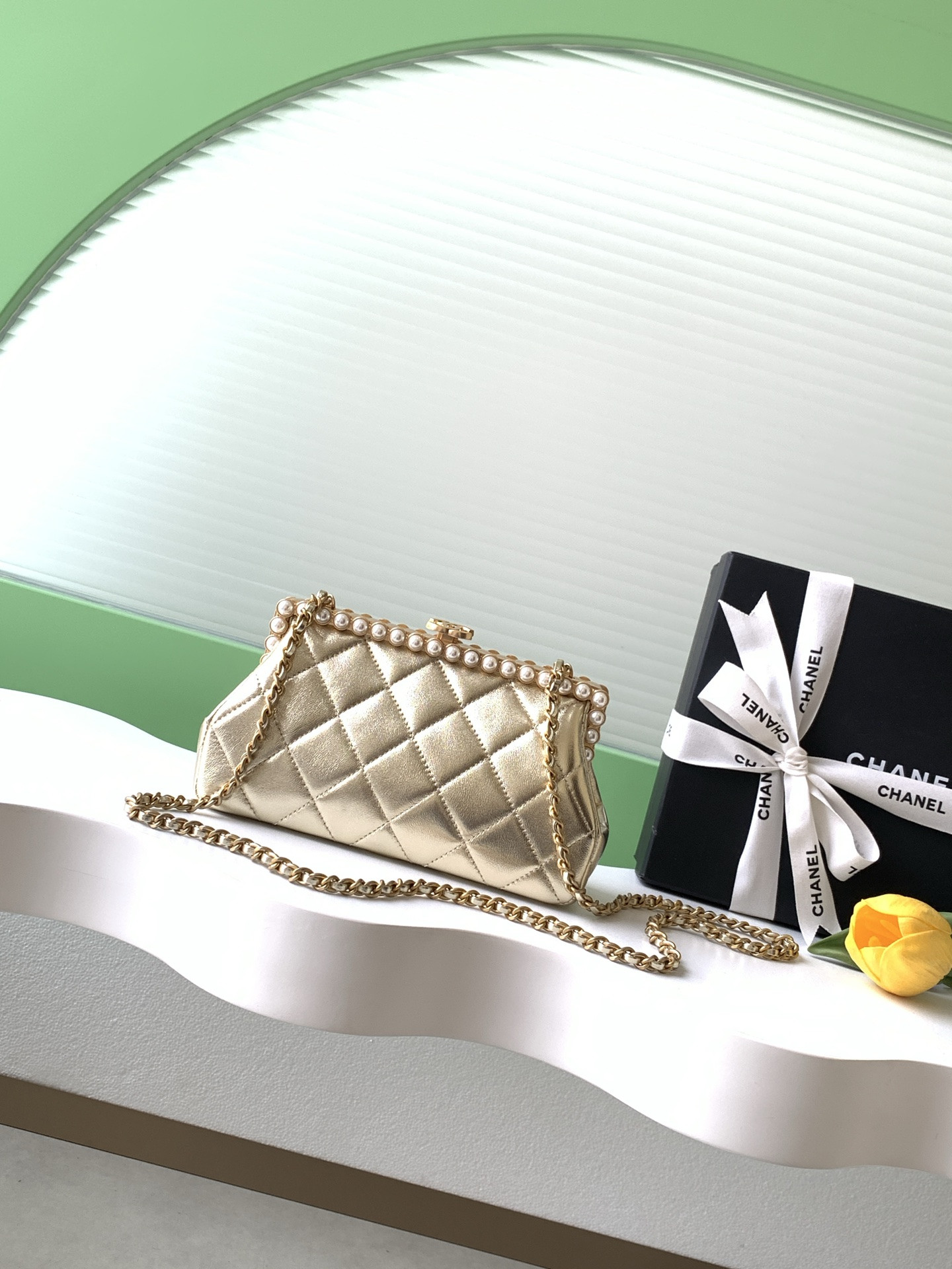Ch*el clutch as5912 10x20x7cm