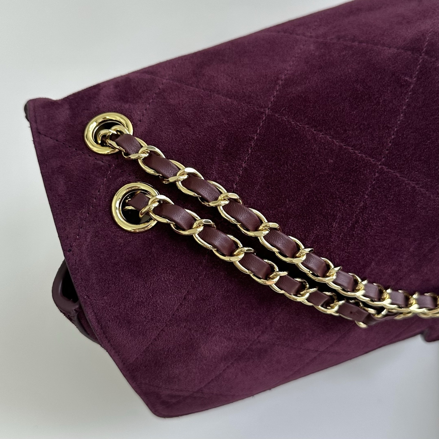 Ch*el flap bag as6234 38.5x26x11cm