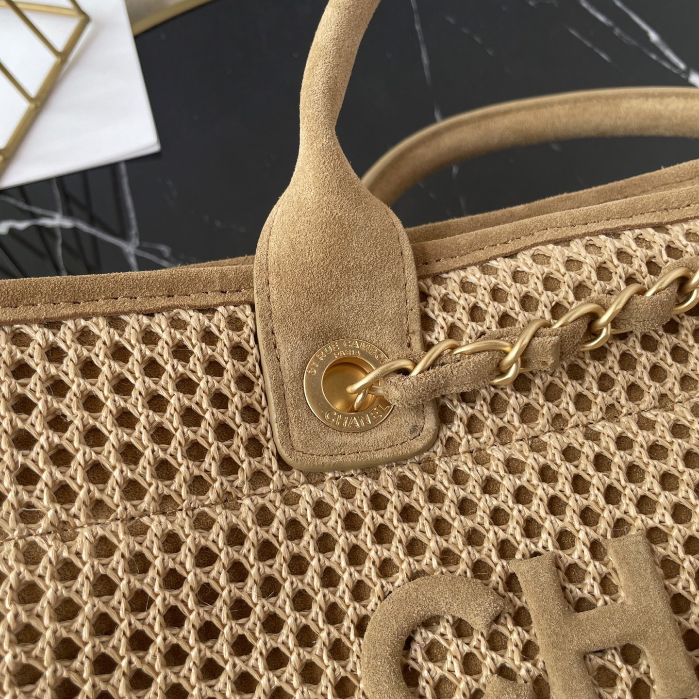 Ch*el shopping bag 38x30x22cm