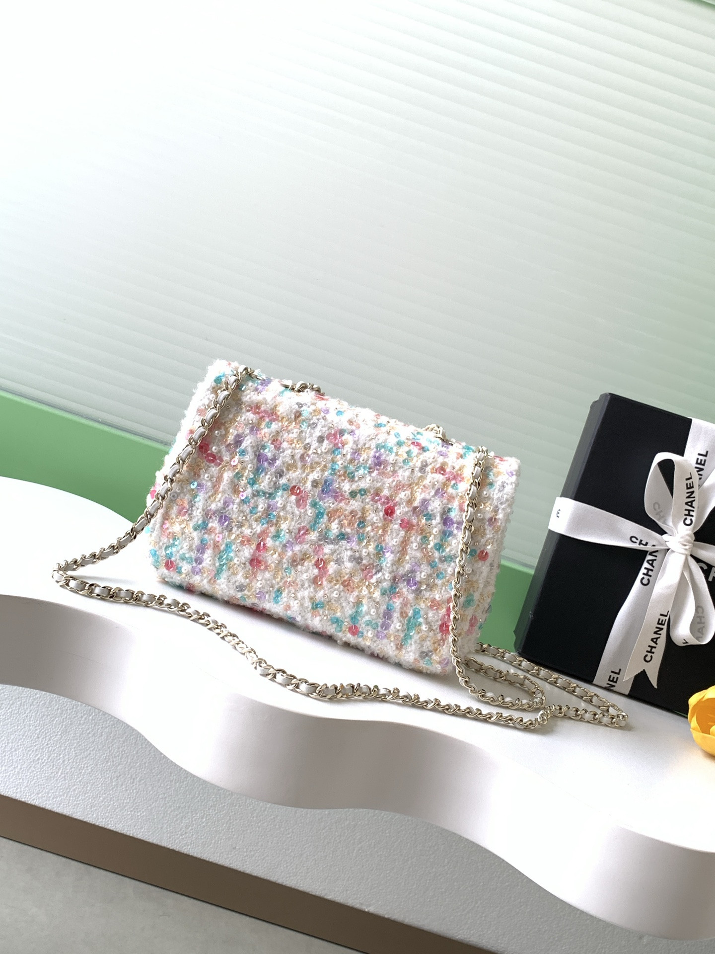 Ch*el flap bag 20x14x7cm