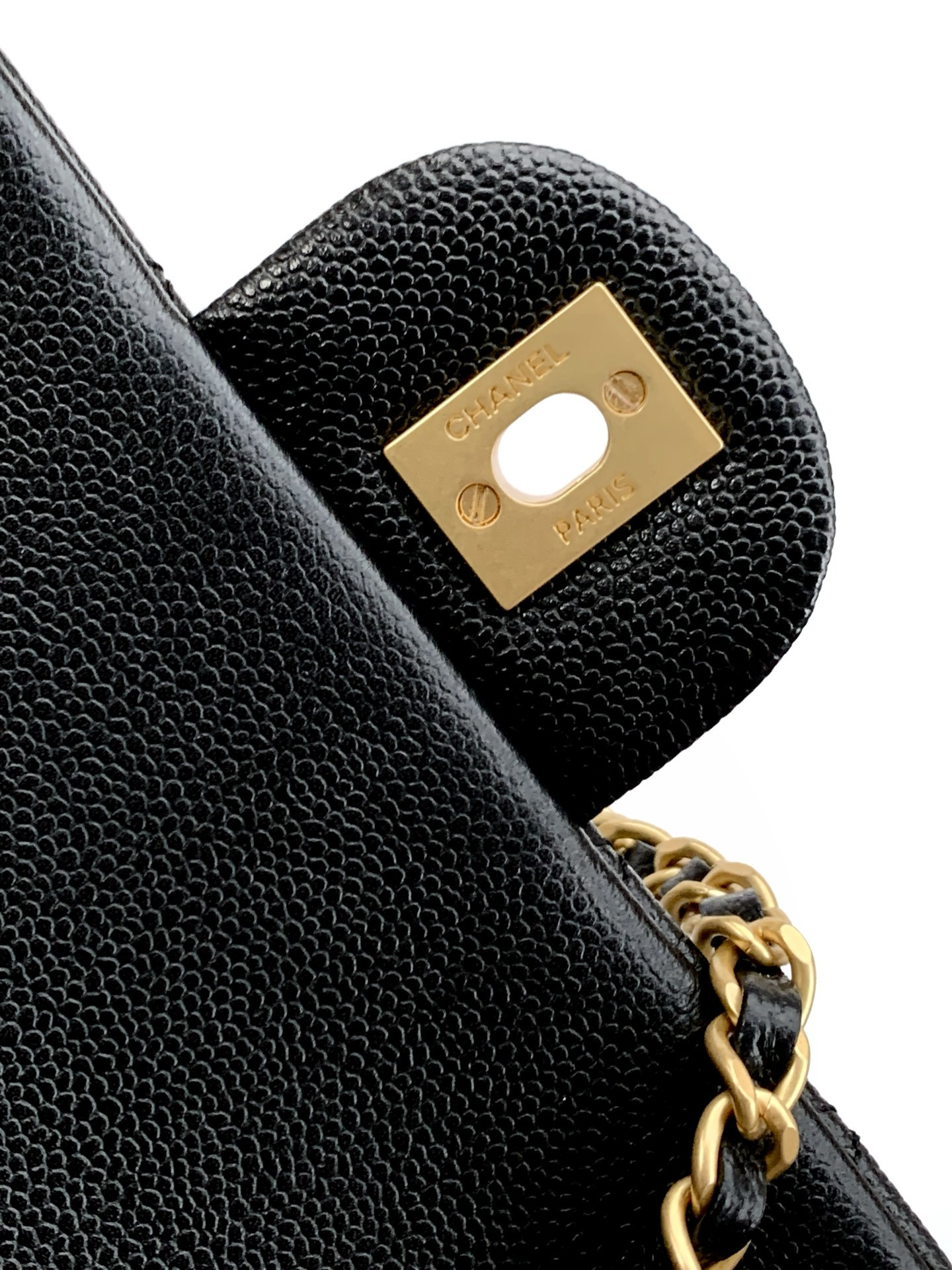 Ch*el flap bag with top handle as5701 19.5x12x6.5cm