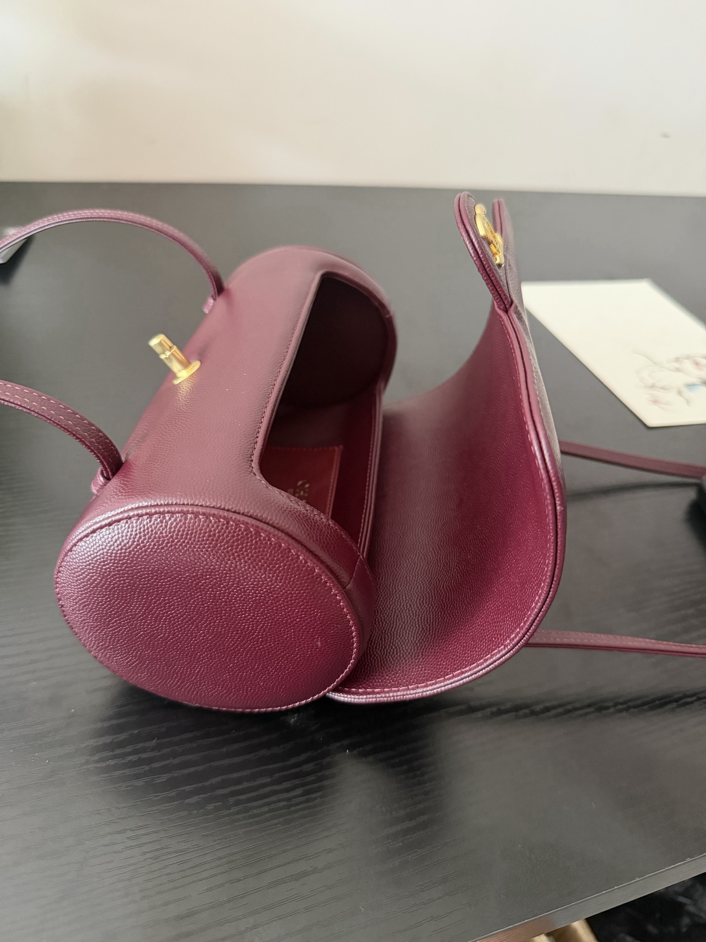 Ch*el small bowling bag as6143 10x20.5x10cm