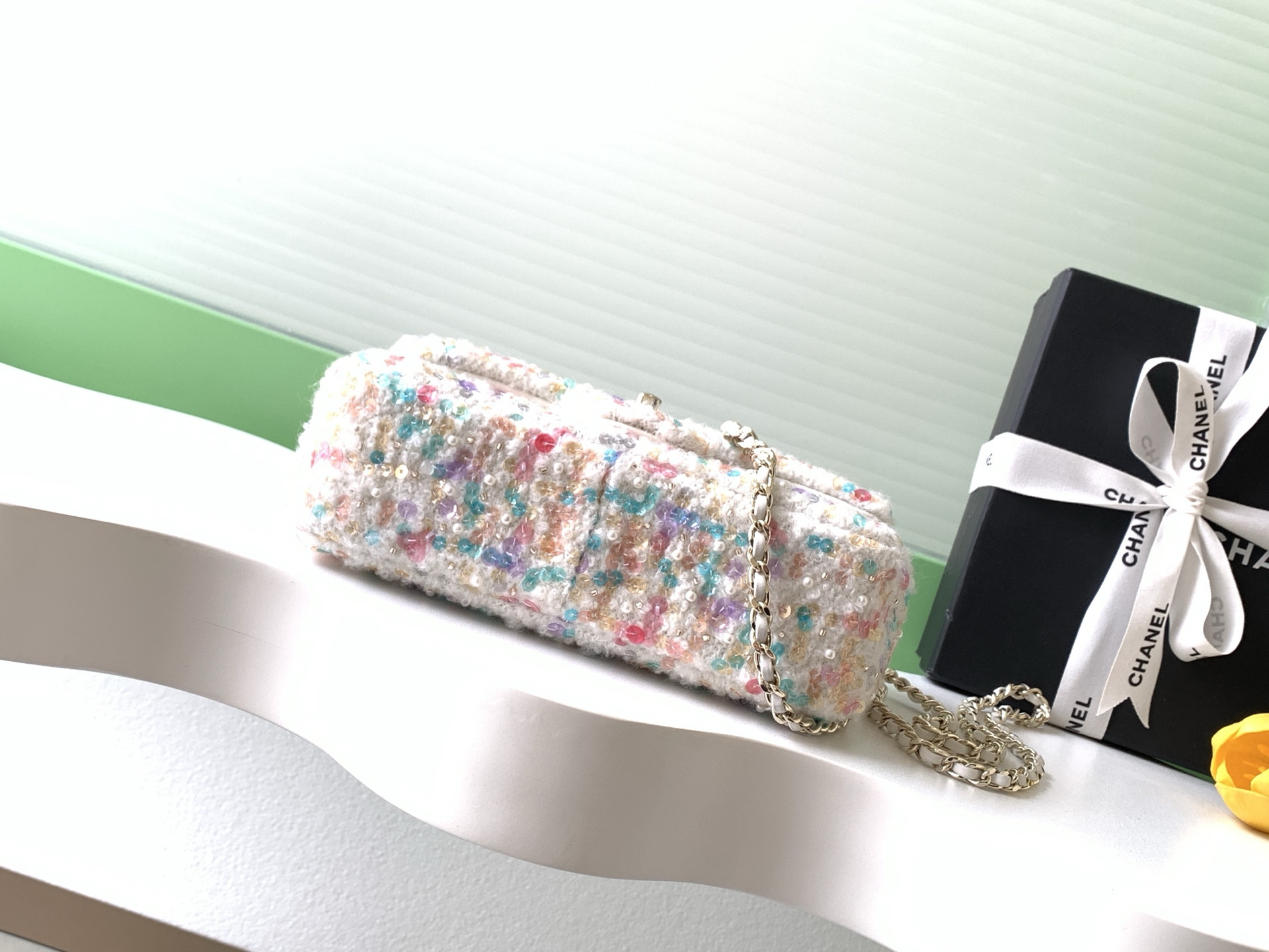 Ch*el flap bag 20x14x7cm