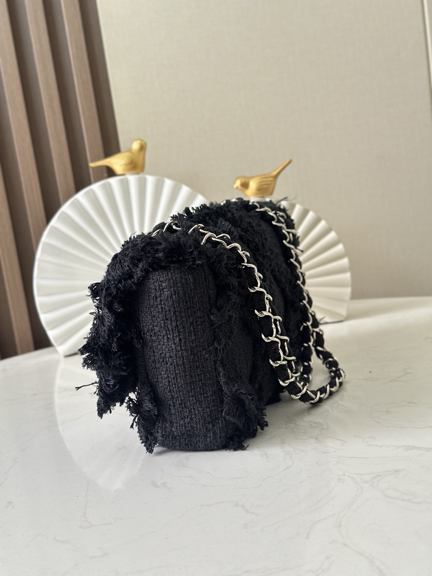 Ch*el vintage flap bag as3318 27cm