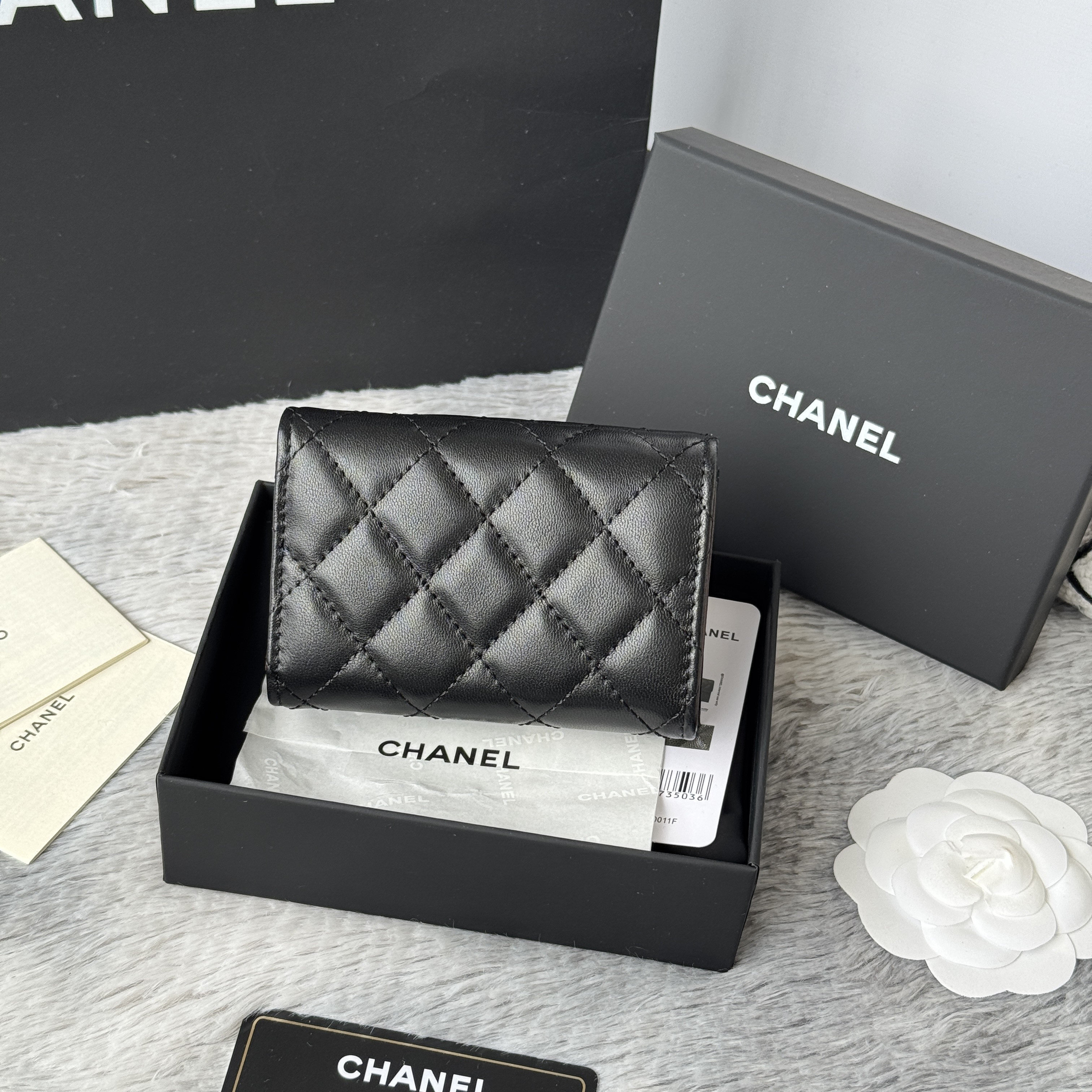 Ch*el card holder 10.5x7.5x3cm