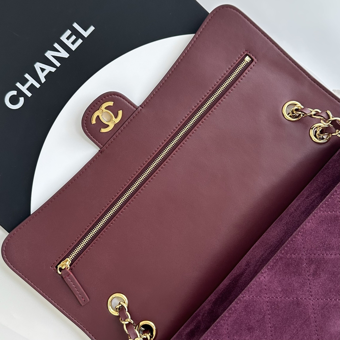 Ch*el maxi flap handbag as6281 19.5x32x10cm