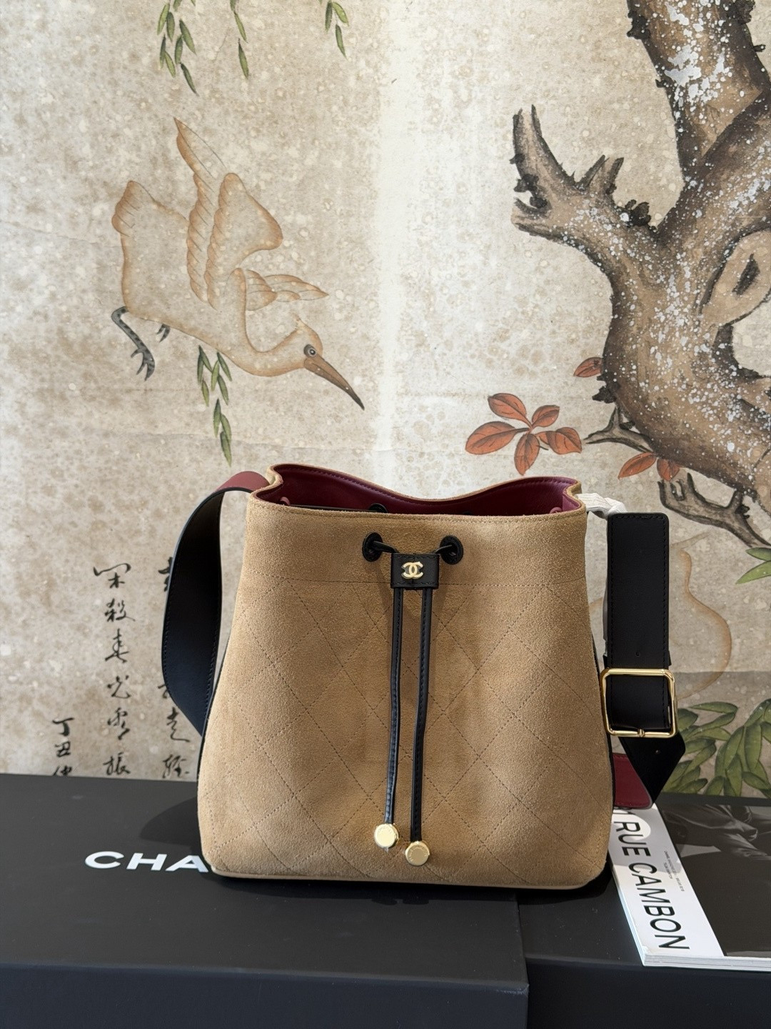 Ch*el bucket bag as6357 23x23x14.5cm