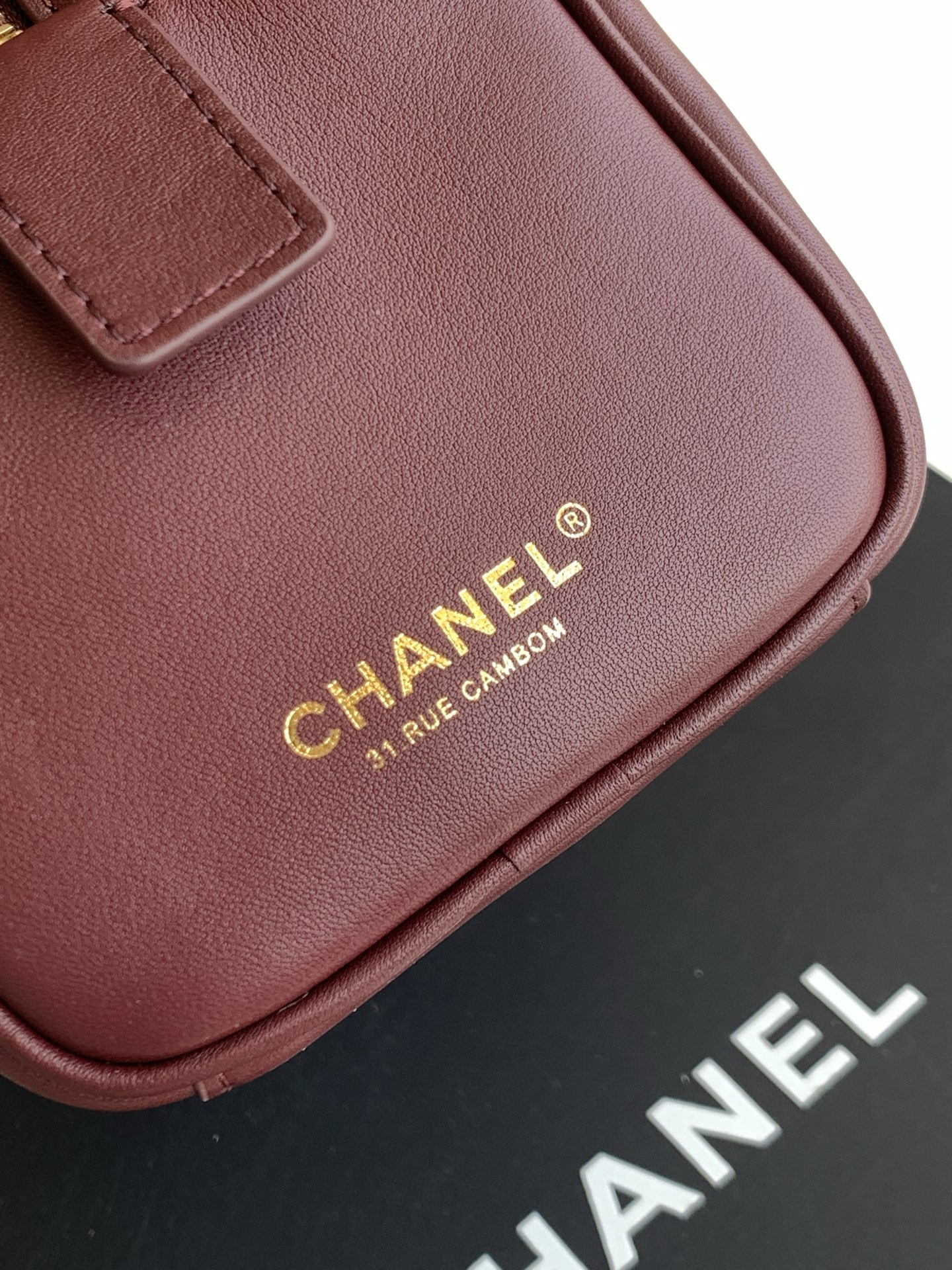 Ch*el large bowling bag as6211 19x35.5x12.5cm