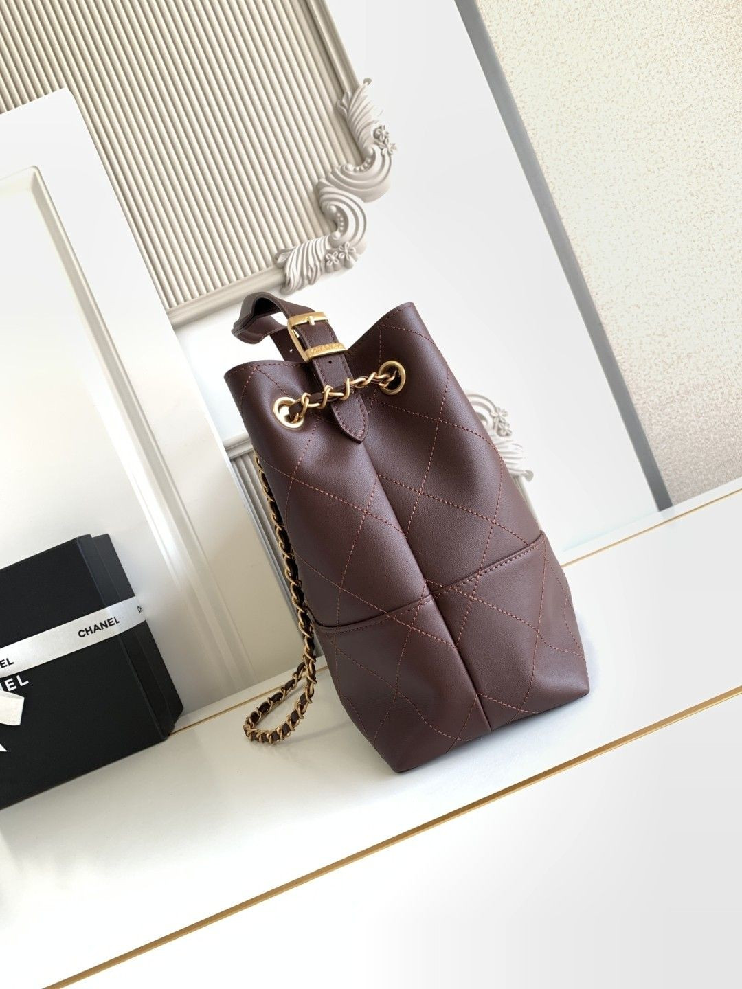 Ch*el small shopping bag as5634 24x36x14cm