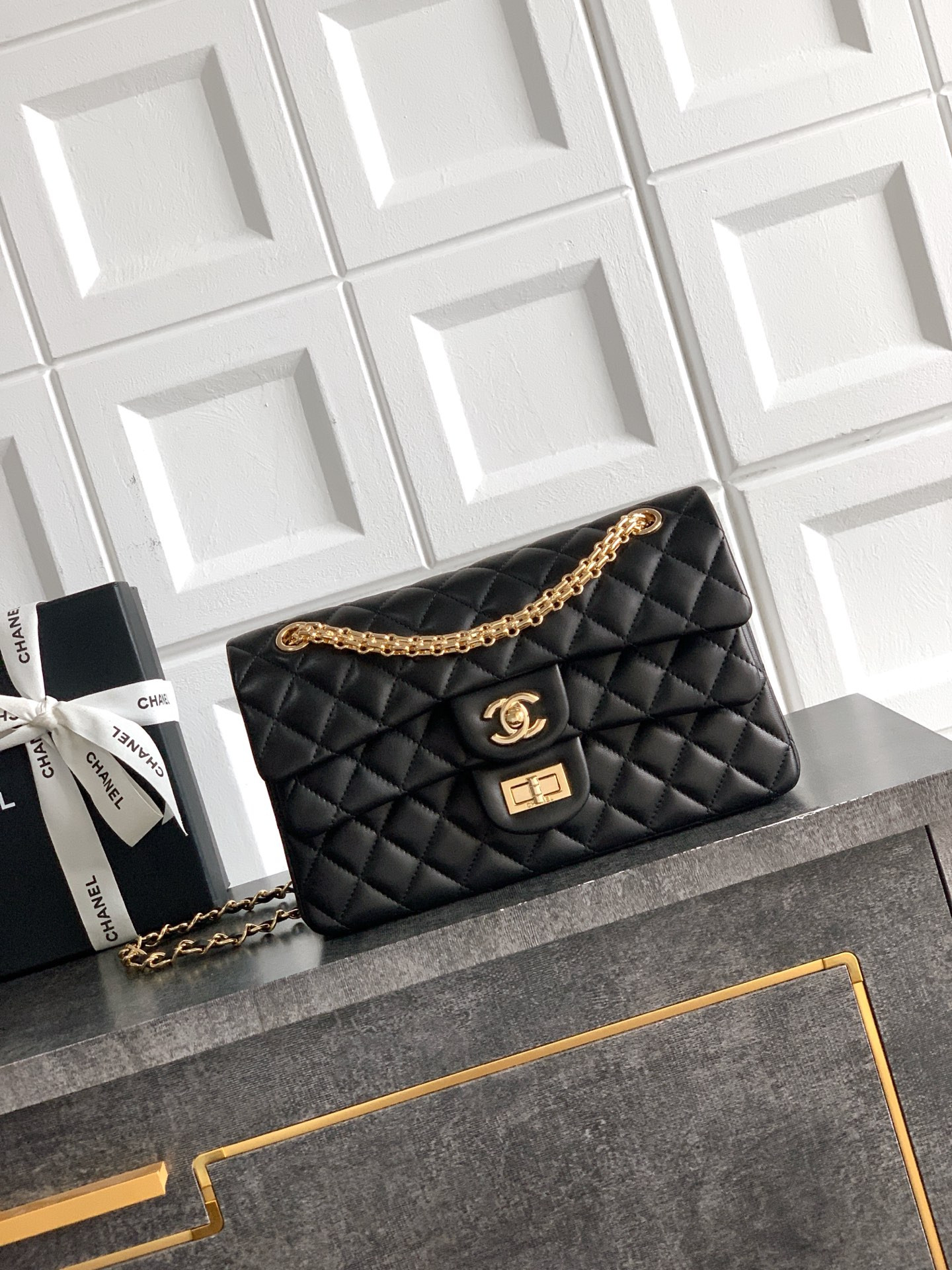 Ch*el flap handbag 25.5x15.5x6.5cm