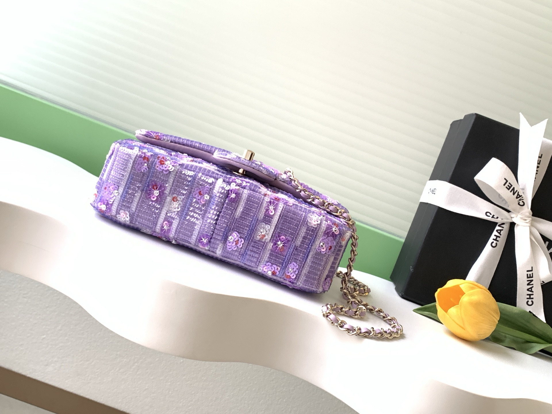 Ch*el evening bag as4297 13x21x8cm