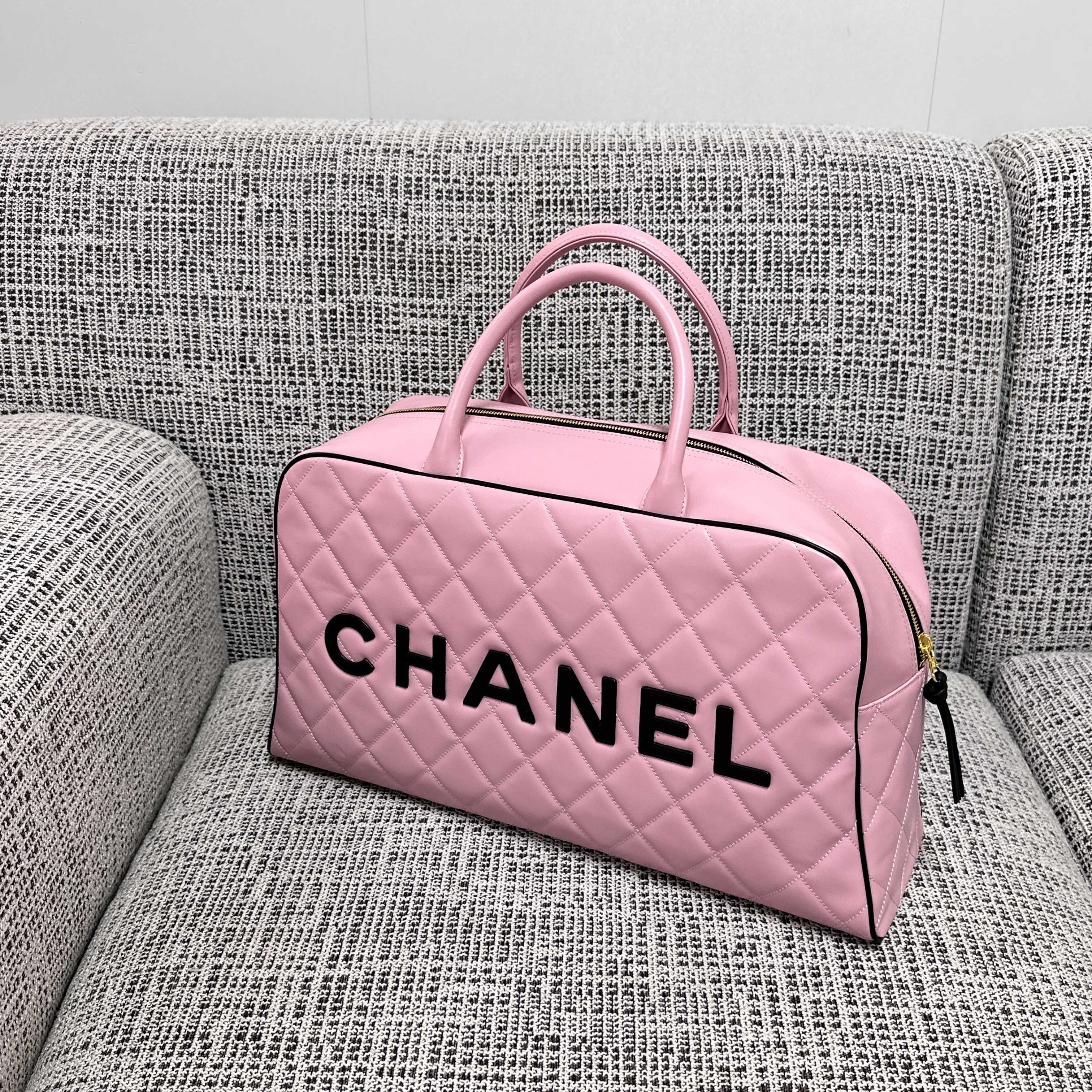 Ch*el boston bowling bag without box 46cm