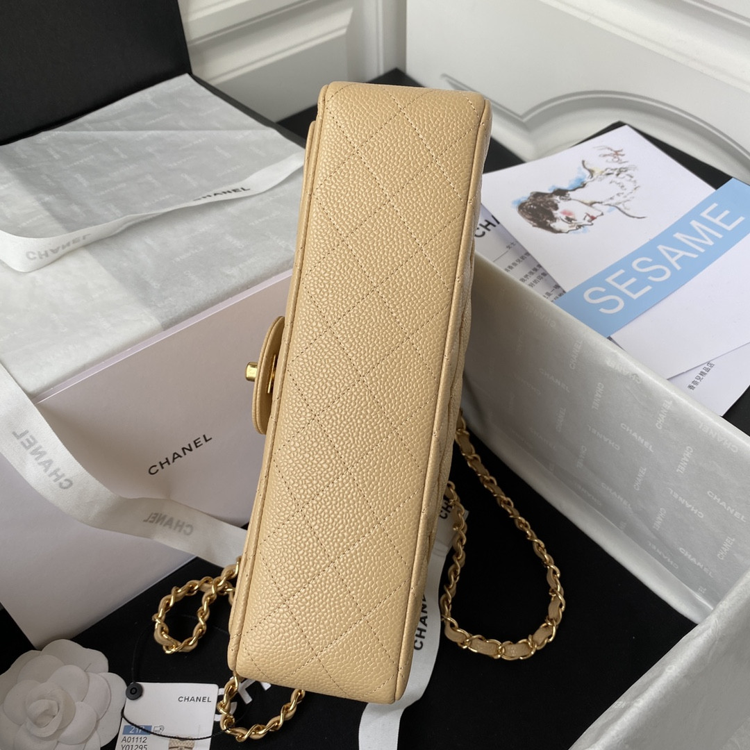 Ch*el classic flap bag 15.5×25.5×6.5cm
