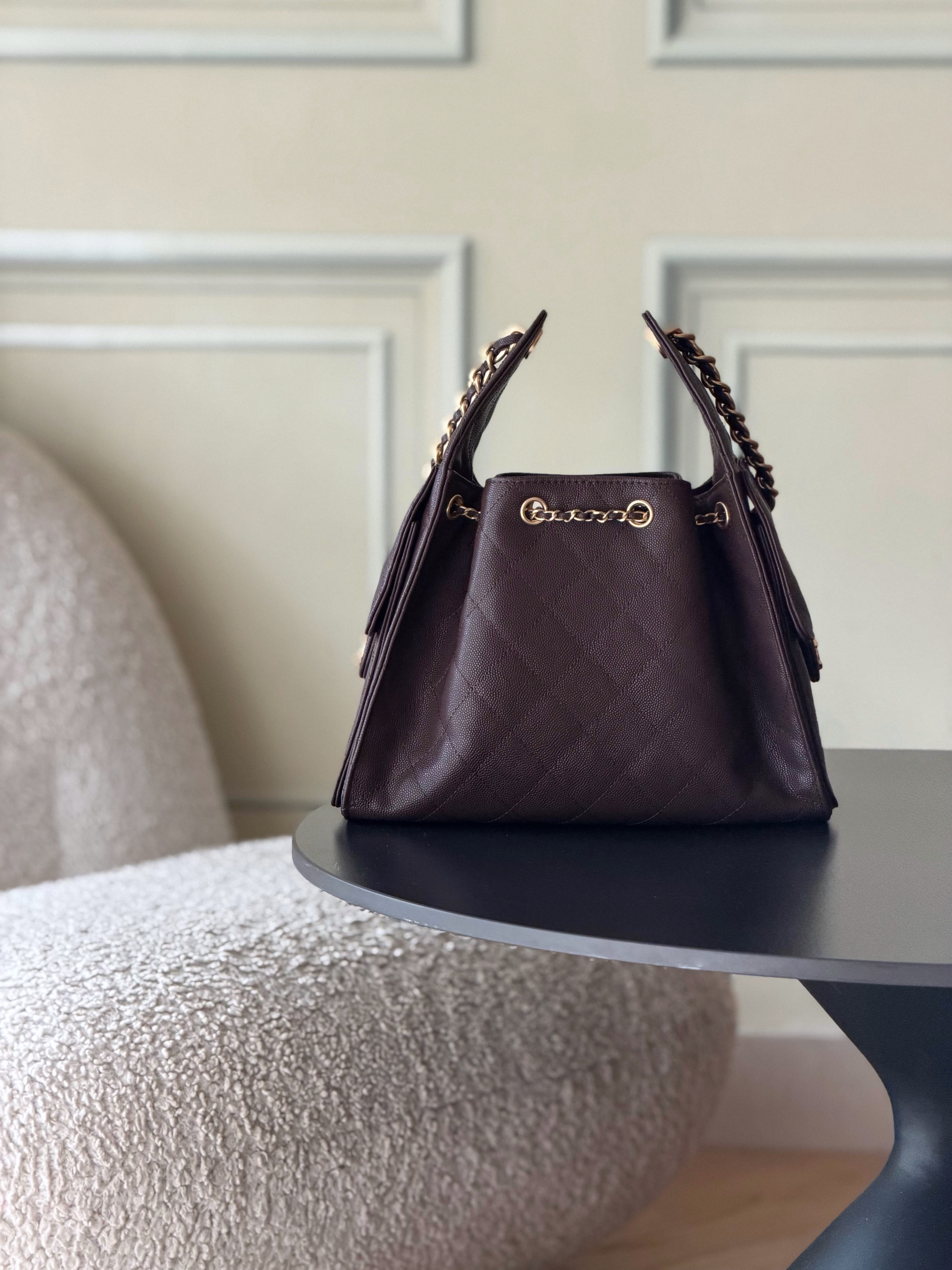Ch*el 25c bucket bag as5293 26x30x14cm
