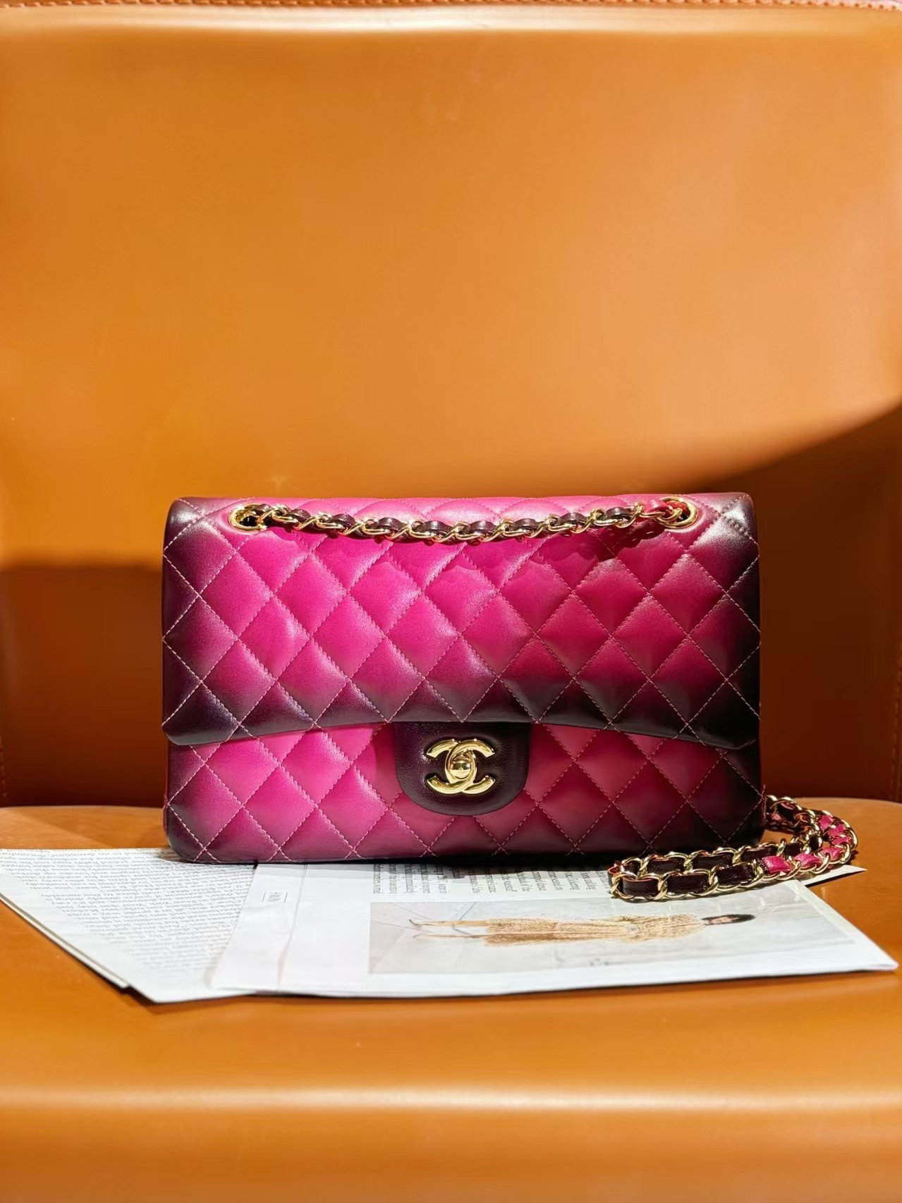Ch*el flap bag 25.5cm