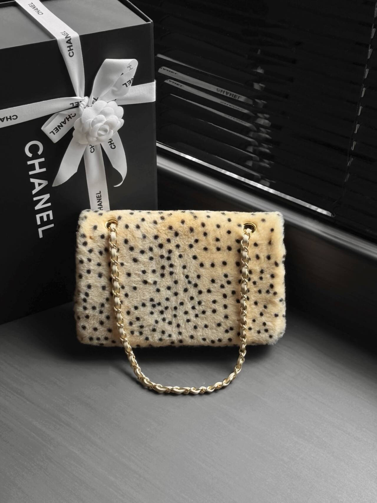 Ch*el flap bag 25x15x6cm