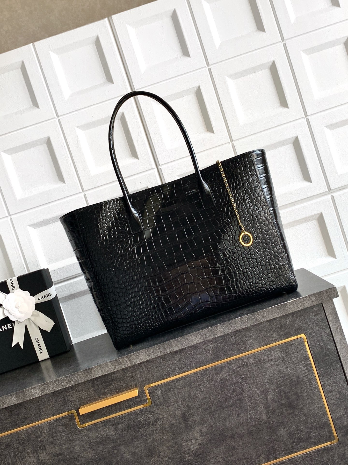 Ch*el cerf executive tote bag 47x31x15cm