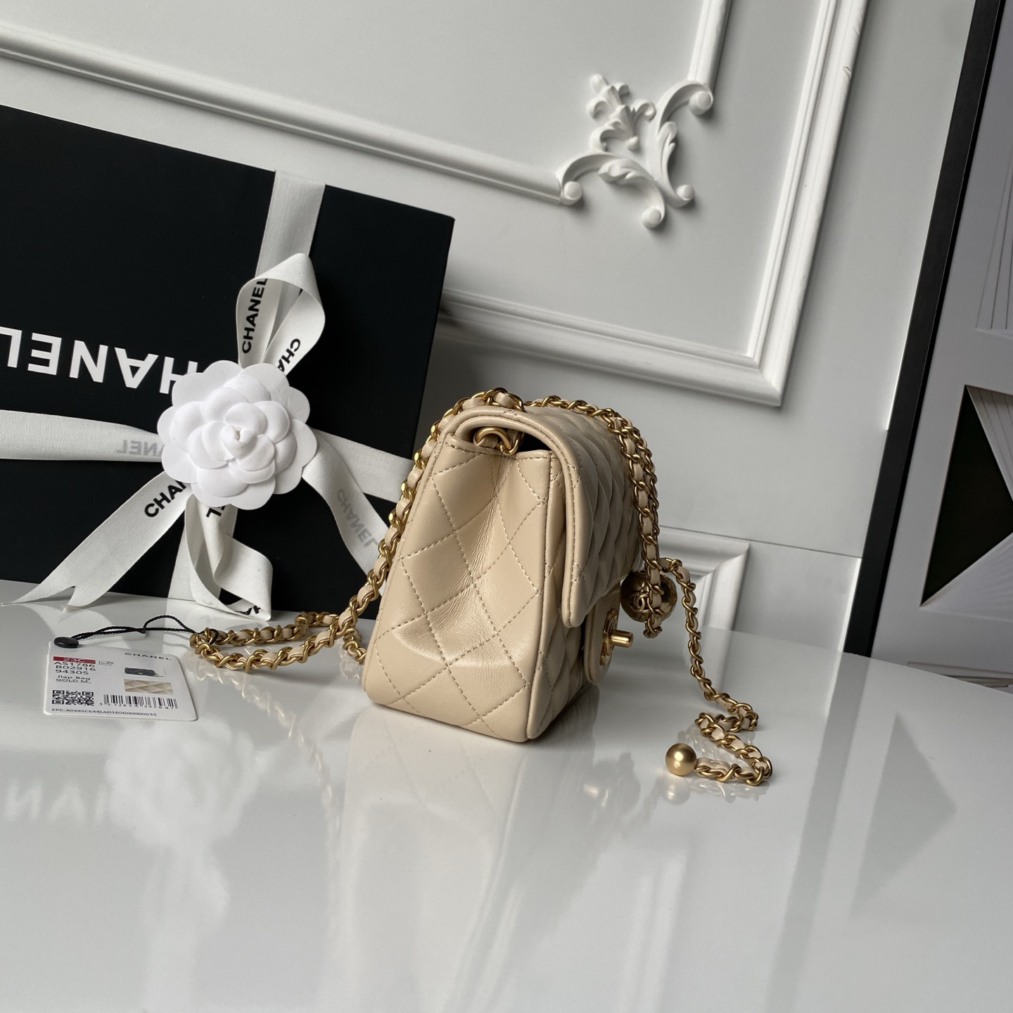 Ch*el mini flap bag 13.5x17x8cm