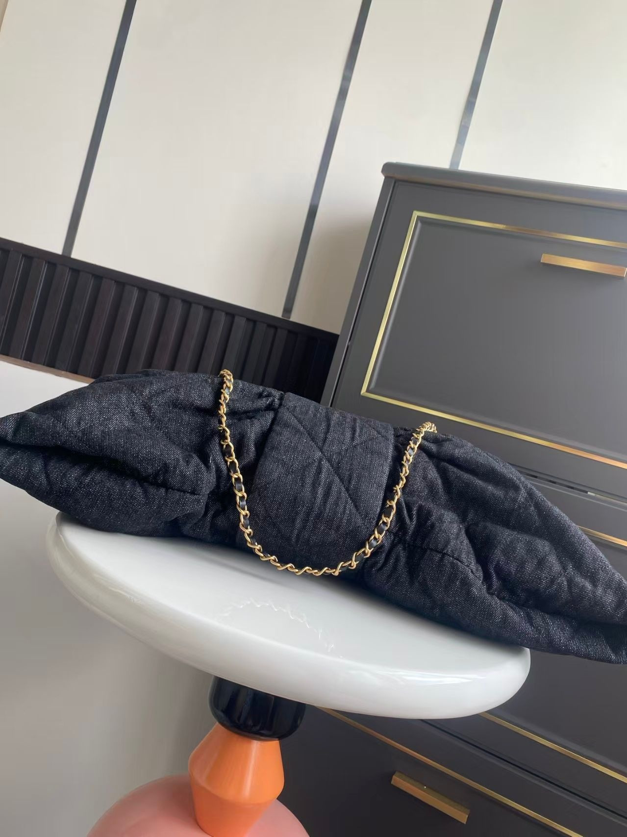 Ch*el maxi bow bag 42x51x5cm