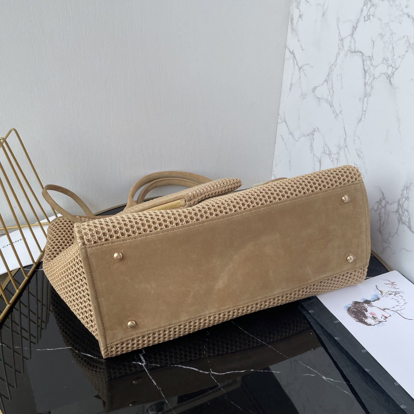 Ch*el shopping bag 38x30x22cm