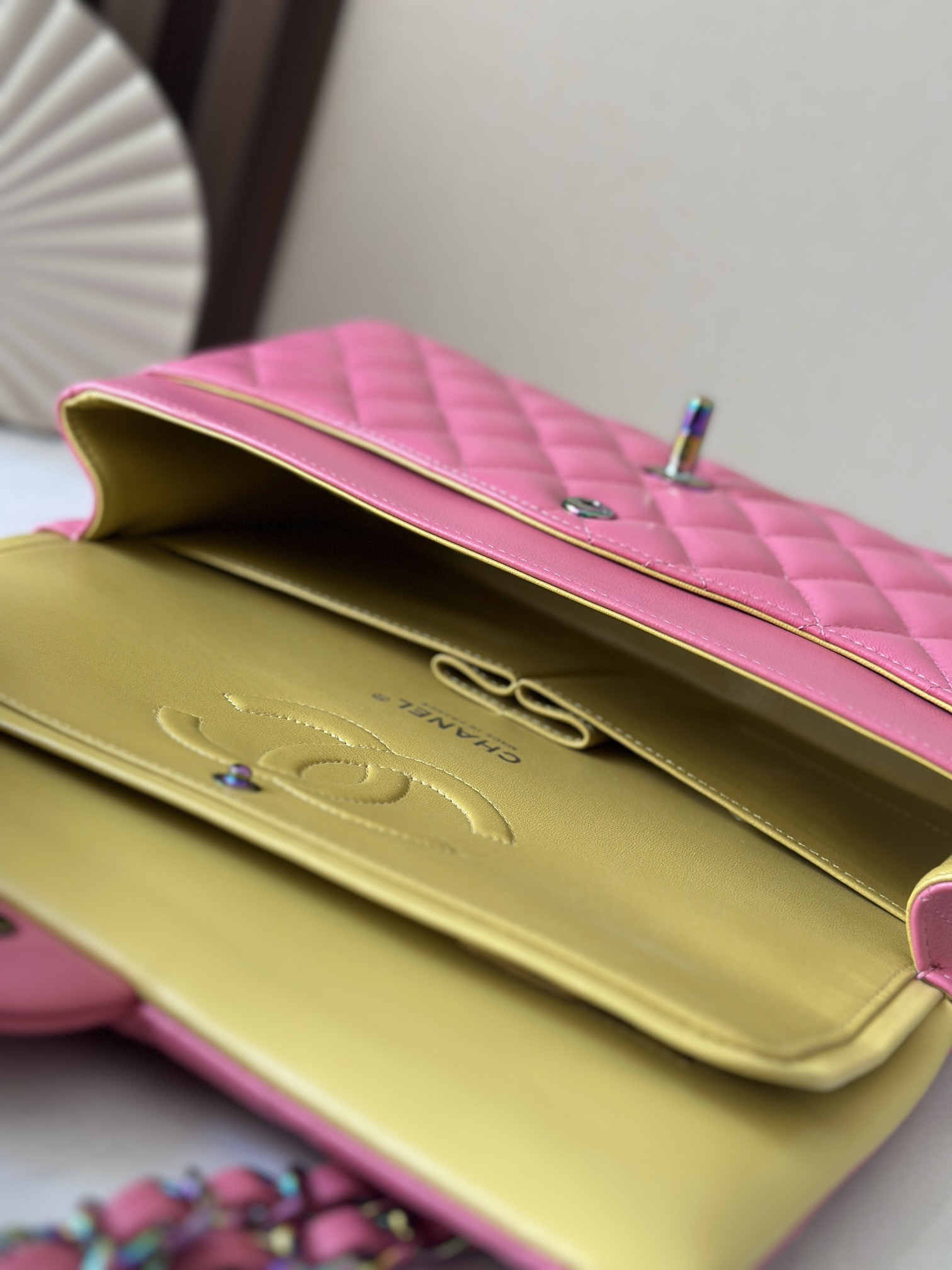 Ch*el classic flap handbag cf 25.5x15x6cm