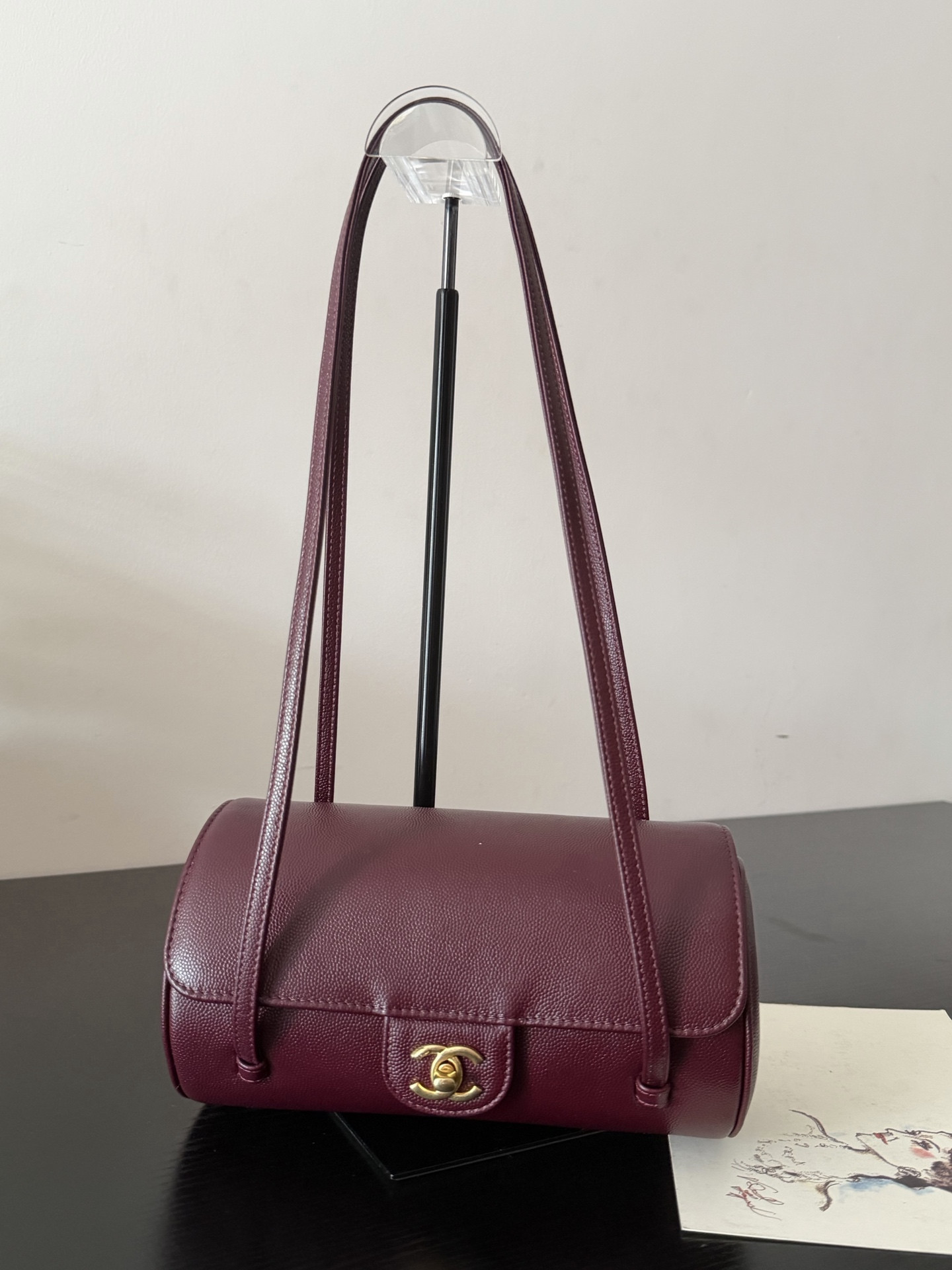Ch*el small bowling bag as6143 10x20.5x10cm