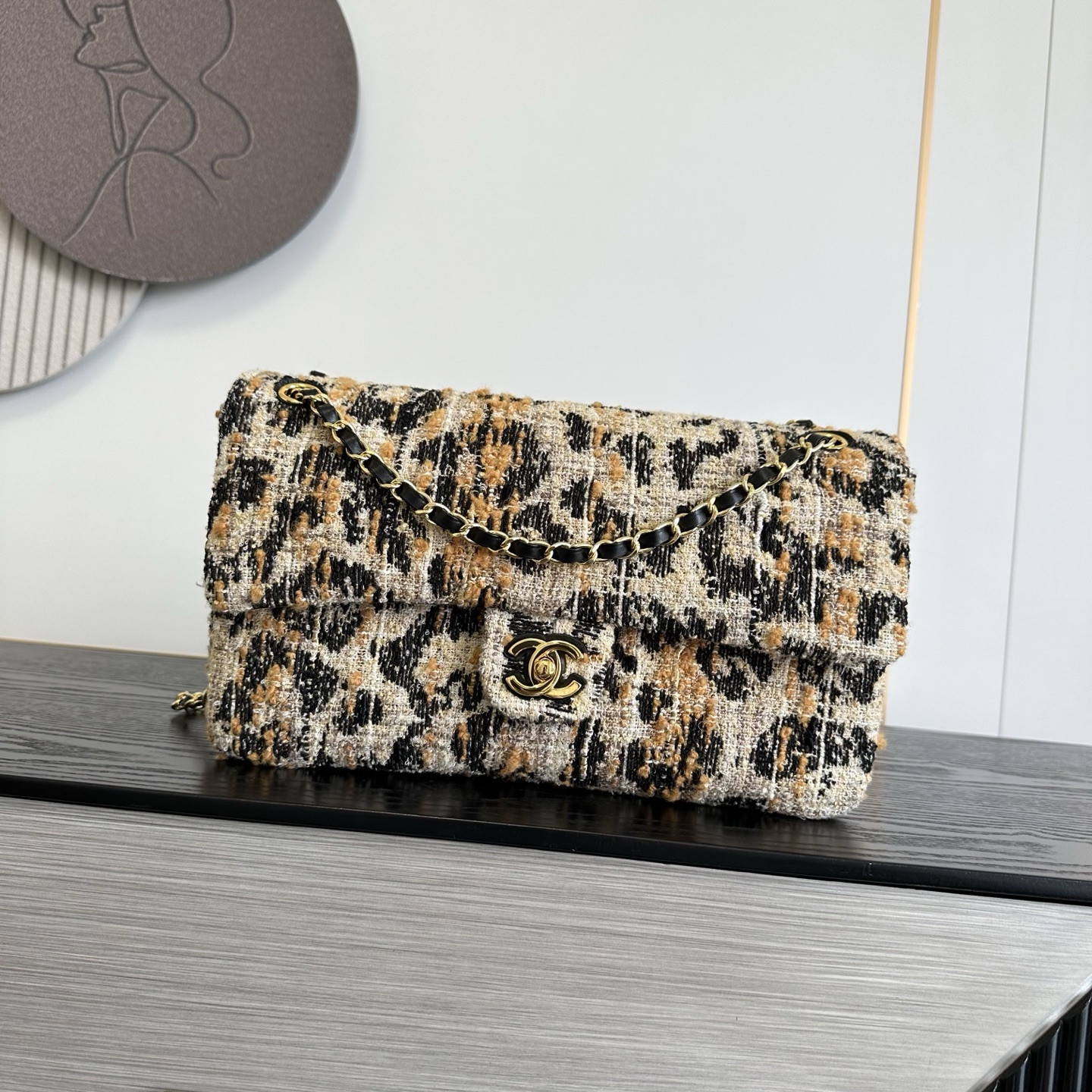 Ch*el maxi flap bag as6231 19.5x32x10cm