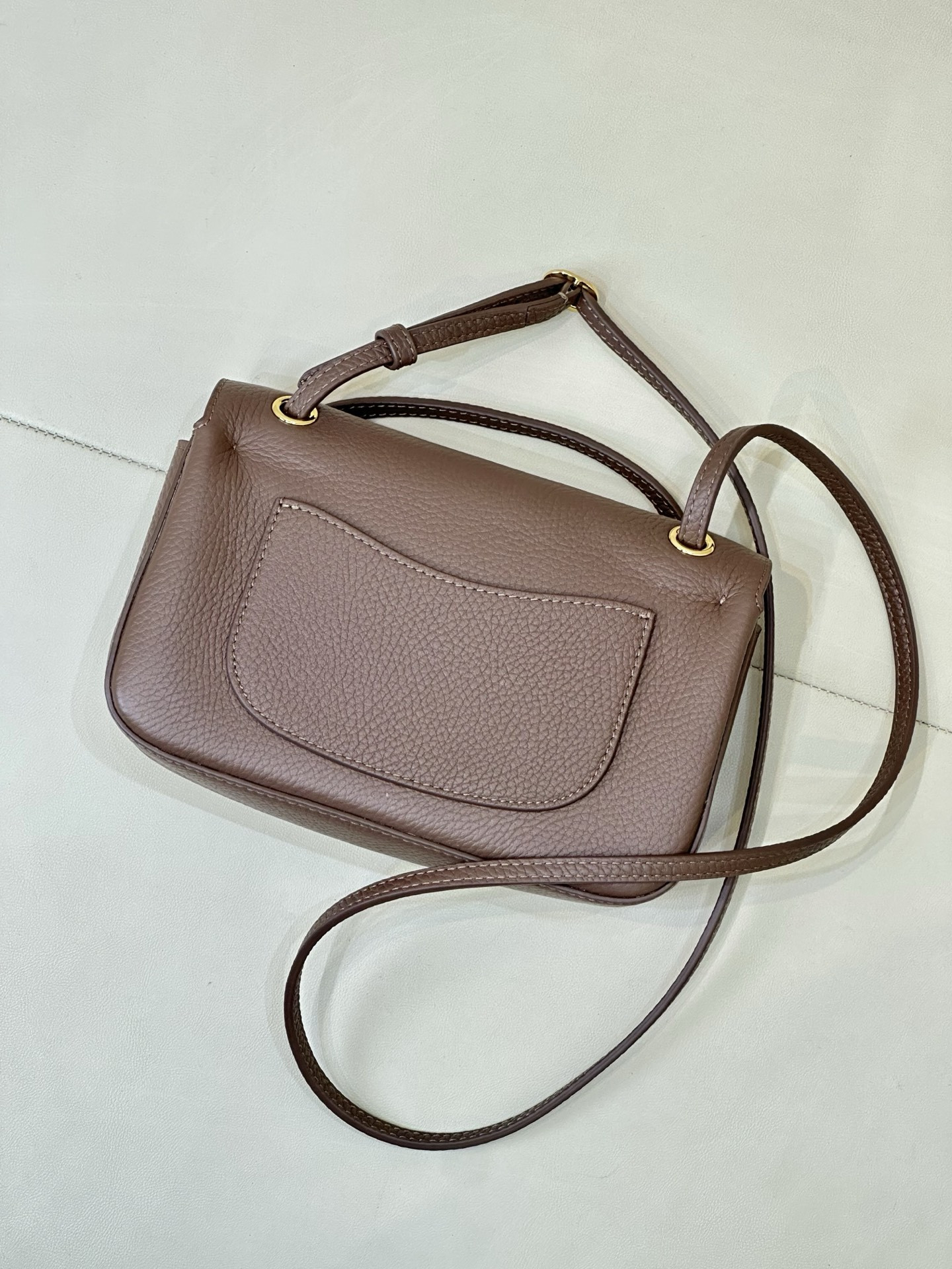 Ch*el mini flap bag light gold hardware as6573 13x20x6cm